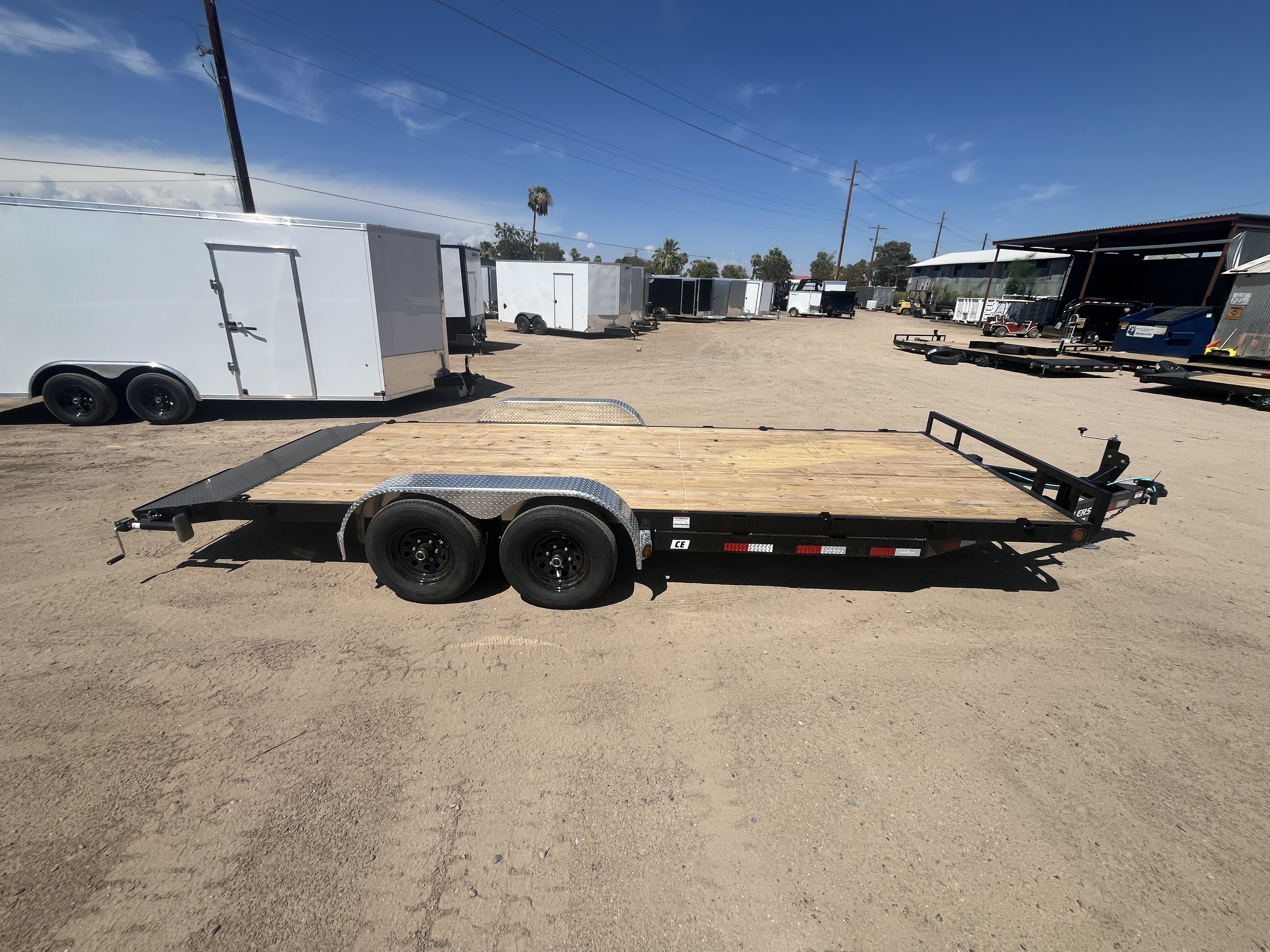 P.J. Trailers 20x83 Tandem Axle Channel Equipment, 10K GVWR, Slide-In Ramps - Stock #PPJ11215 - Image 2 of 7