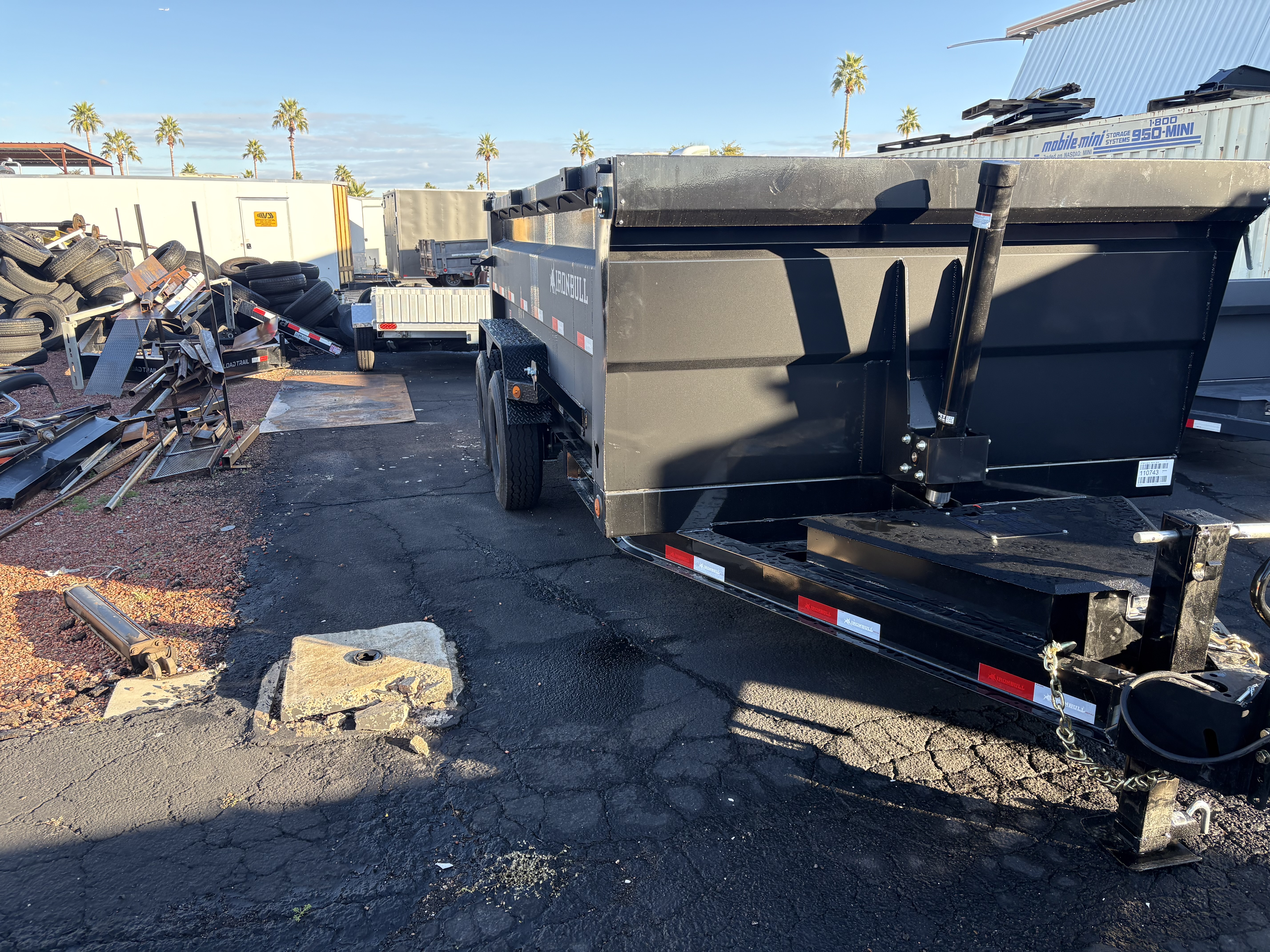 Norstar 14x83 IronBull Tandem Axle Dump, 15K GVWR, 36" Sides, Solar Charger, 14 Ply Tires - Stock #NST1374 - Image 2 of 5