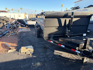 Iron Bull 14'x83" Scissor Dual I-Beam Bumper Pull Dump Trailer w/ 36" Sides (DTB)