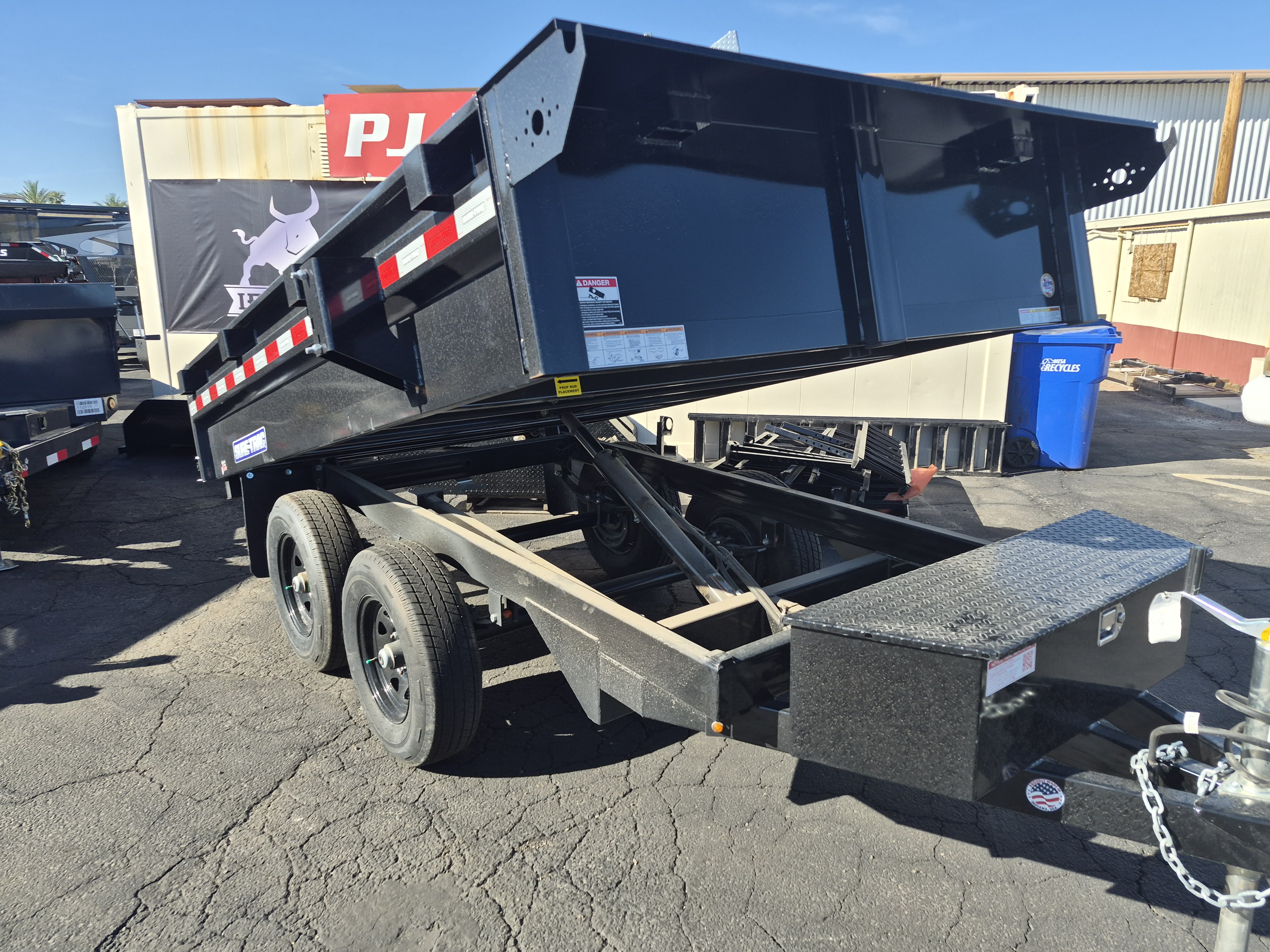Sure-Trac 10x6 SD Deckover Dump, 7K GVWR - Stock #SRD002 - Image 1 of 5