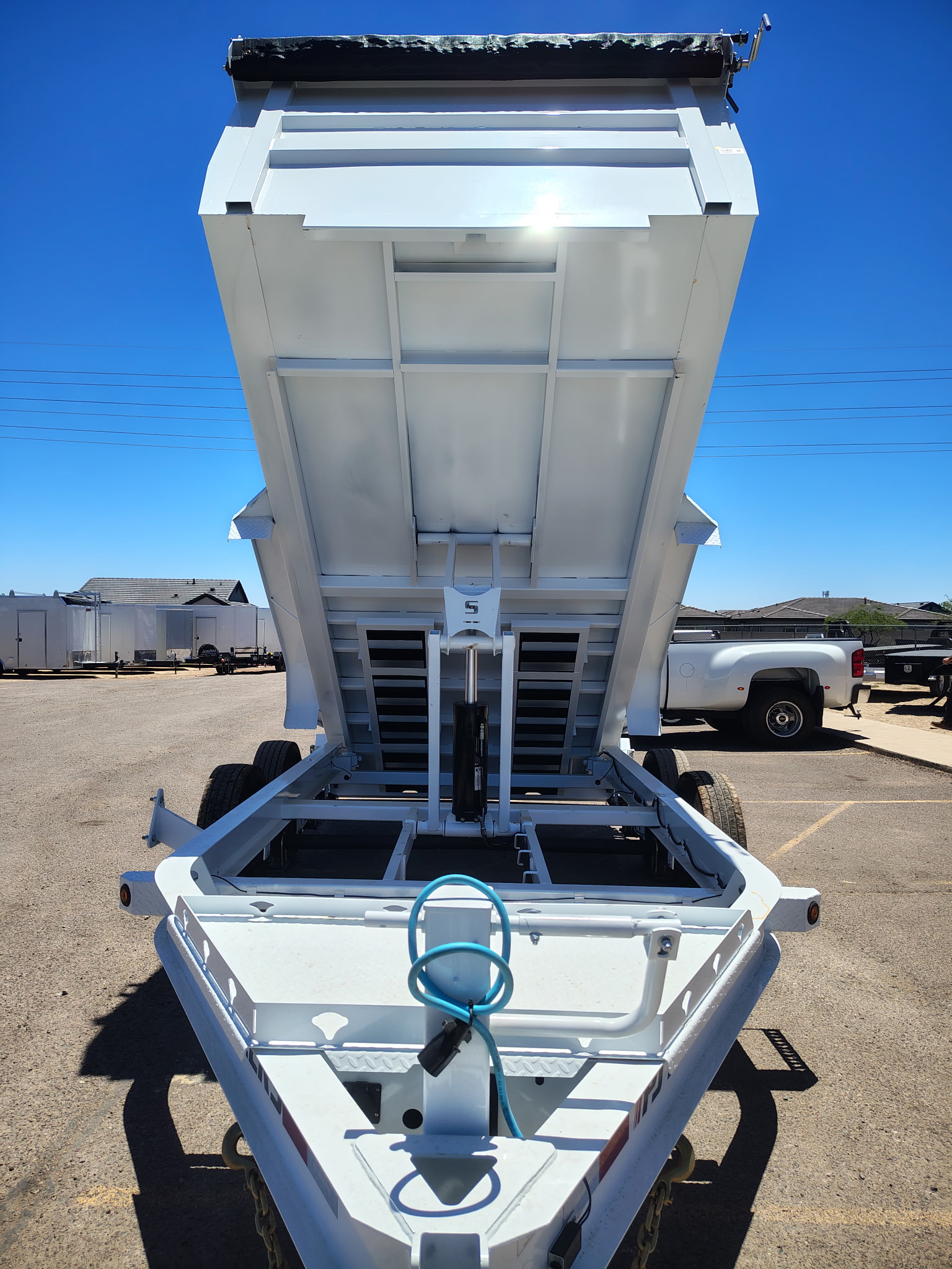PJ Trailers 14'x83" Scissor Low-Pro High Side Dump Trailer w/ 48" Sides (DM)
