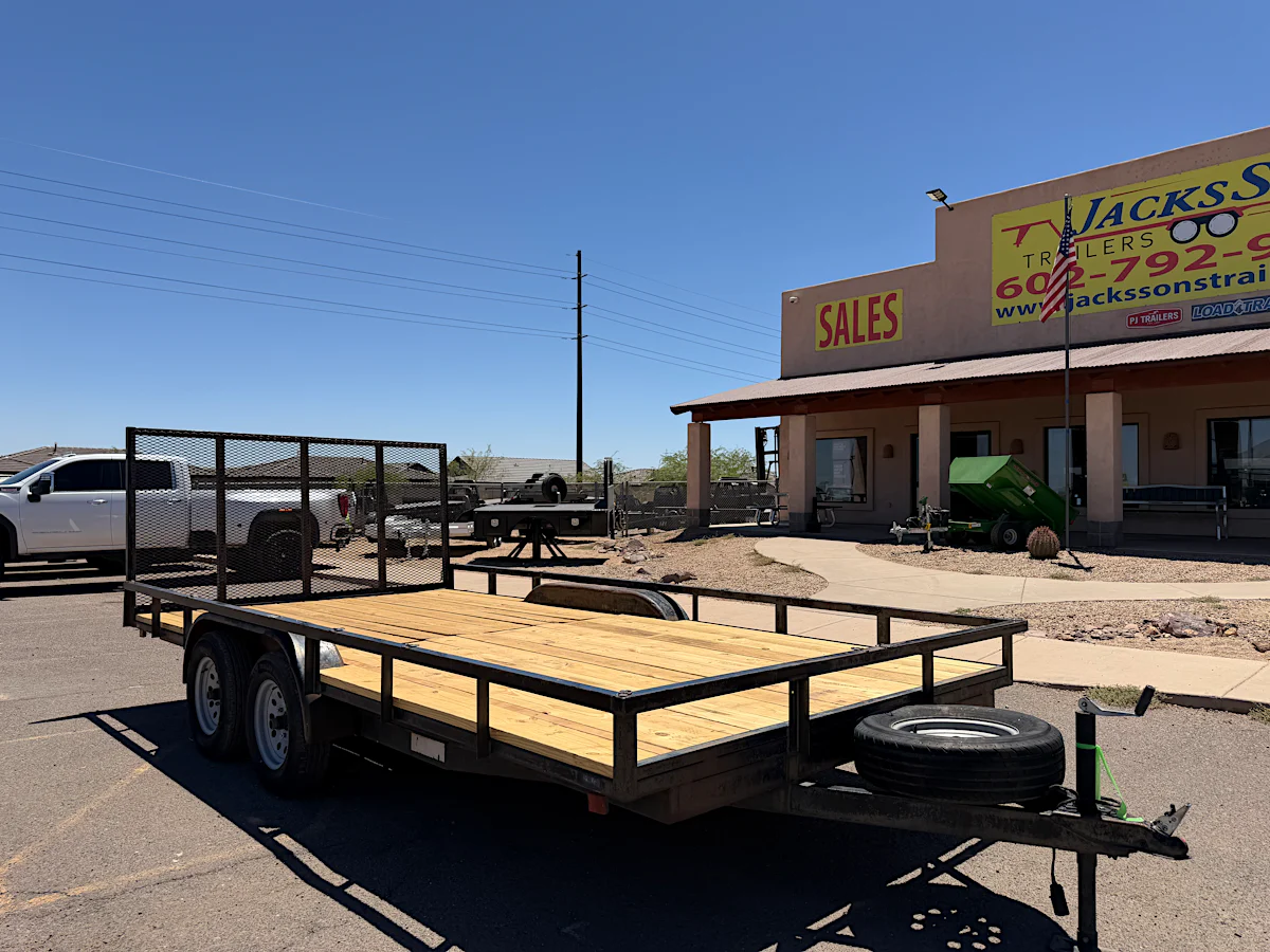 CARSON TRAILERS INC 16x7 Tandem Axle, 7K GVWR, Utility - Stock #USD7901 - Image 1 of 9 CARSON TRAILERS INC 16x7 Tandem Axle, 7K GVWR, Utility - Stock #USD7901 - Image 1 of 9
