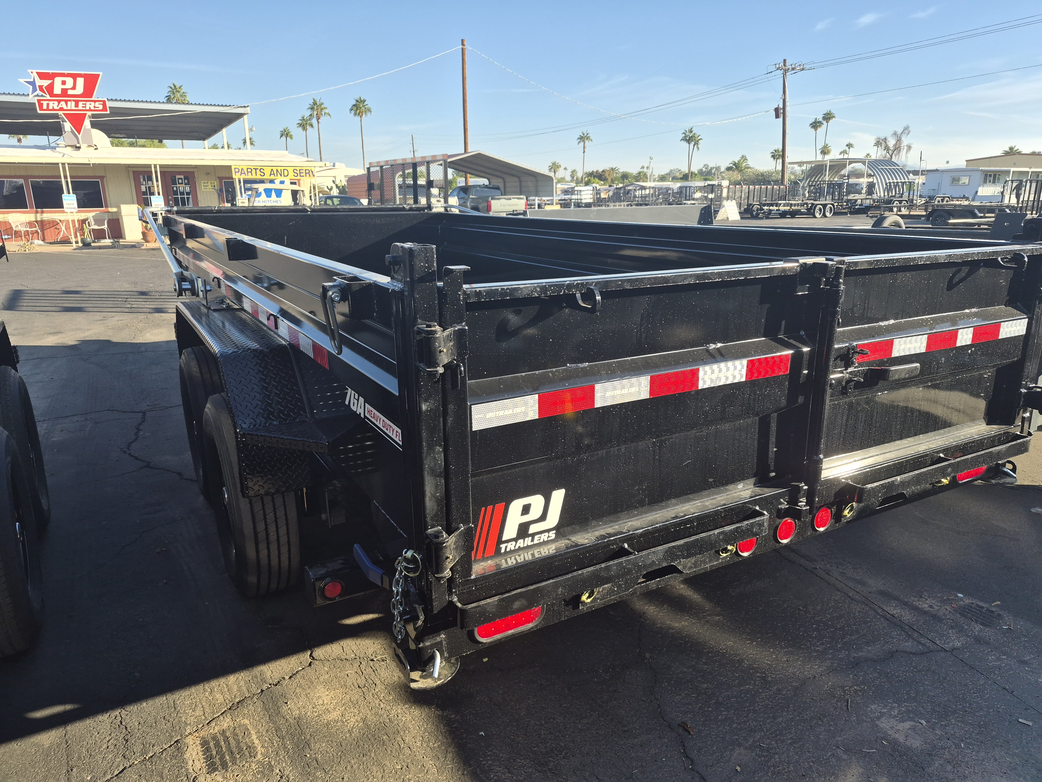 P.J. Trailers 16X83 Tandem Axle, Low Pro Dump, 15.4K GVWR - Stock #PJD1631 - Image 4 of 4