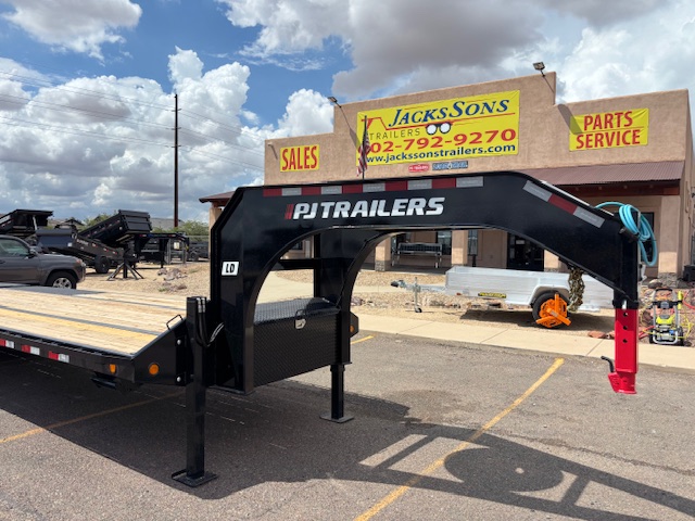 P.J. Trailers 25' Gooseneck, Low-Pro Flatdeck with Duals, 25K GVWR, 14 PLY - Stock #PPJ10887 - Image 2 of 5