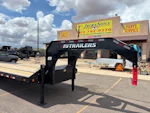 P.J. Trailers 25' Gooseneck, Low-Pro Flatdeck with Duals, 25K GVWR, 14 PLY Stock #PPJ10887 - Thumbnail 2