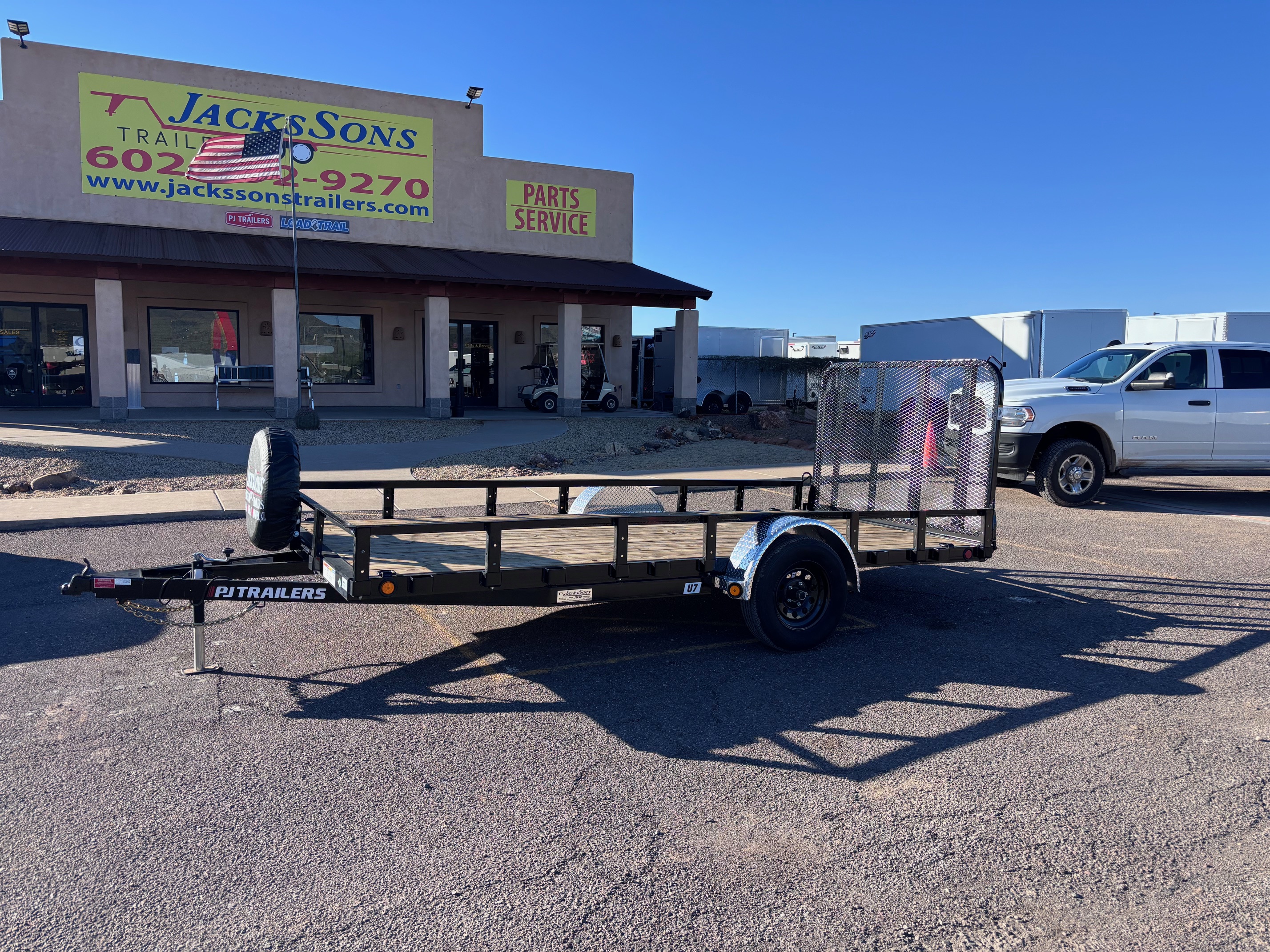 P.J. Trailers 14x77 Single Axle, 3K GVWR, Channel Utility - Stock #PPJ11011 - Image 1 of 5