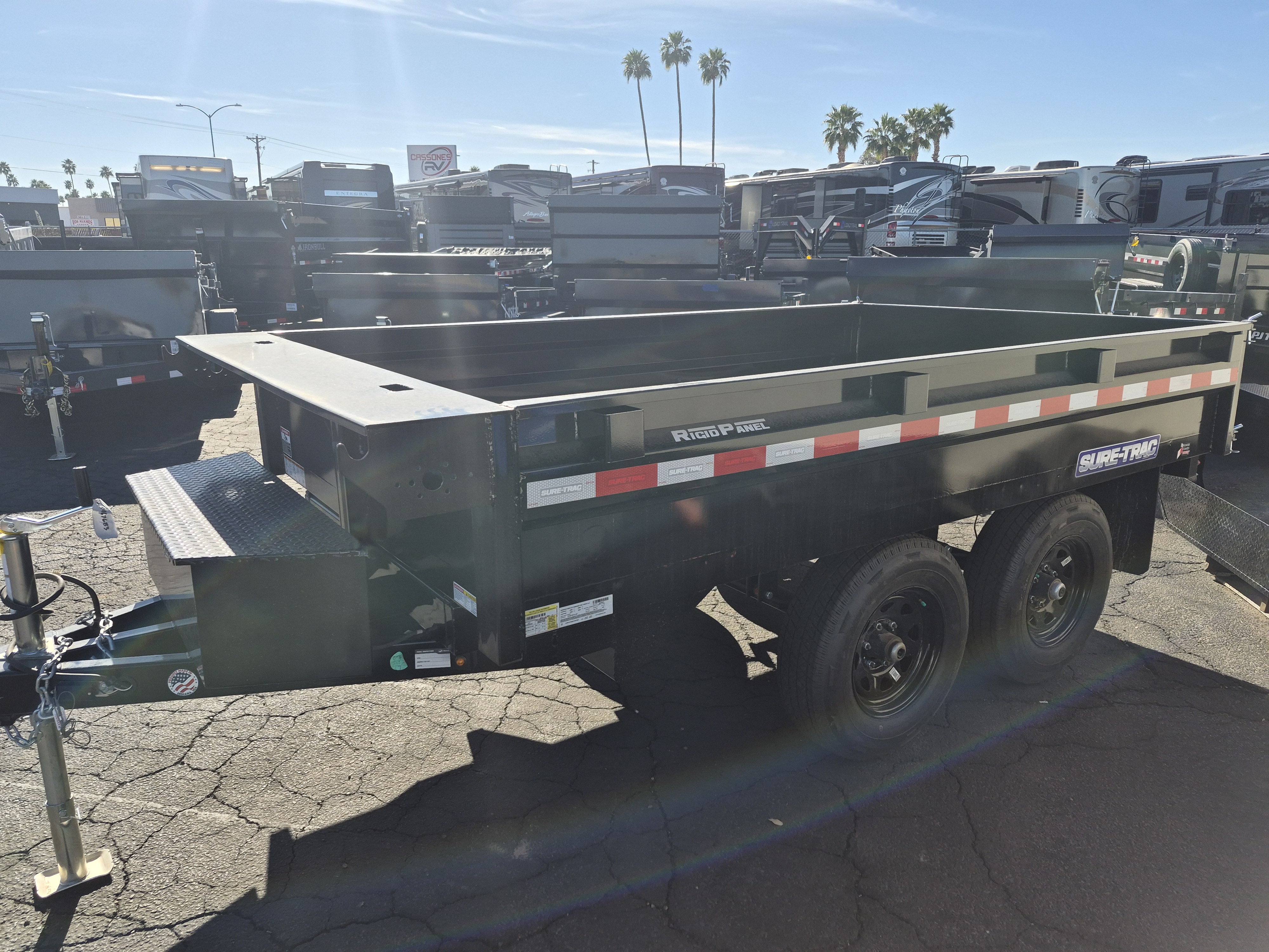 Sure-Trac 10x6 SD Deckover Dump, 7K GVWR - Stock #SRD002 - Image 3 of 5