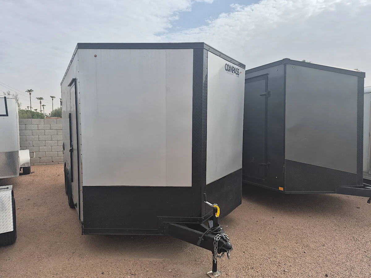 Compass Compass 8.5'x14' Enclosed Cargo Trailer w/ Ramp Door - Stock #USD8612 - Image 1 of 3 Compass Compass 8.5'x14' Enclosed Cargo Trailer w/ Ramp Door - Stock #USD8612 - Image 1 of 3