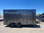 Cargo Express 16x7 EX DLX Flat Top V-Nose, 7K GVWR, Ramp Door Stock #CMP2899 - Thumbnail 2