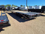 P.J. Trailers 28' Gooseneck Low-Pro Flatdeck with Duals, Hydraulic Jacks, 25K GVWR Stock #PPJ10752 - Thumbnail 3