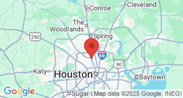 Map showing the Nationwide Trailers Houston, TX service center