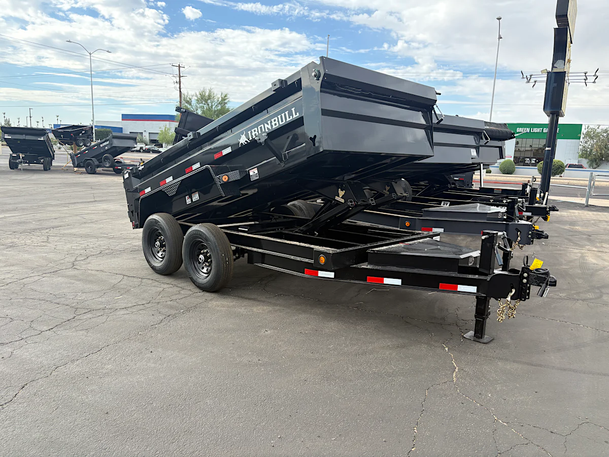 Norstar 12x72 IronBull Tandem Axle Dump, 15K GVWR, 24" Sides, Solar Charger - Stock #NST1486 - Image 2 of 5 Norstar 12x72 IronBull Tandem Axle Dump, 15K GVWR, 24" Sides, Solar Charger - Stock #NST1486 - Image 2 of 5