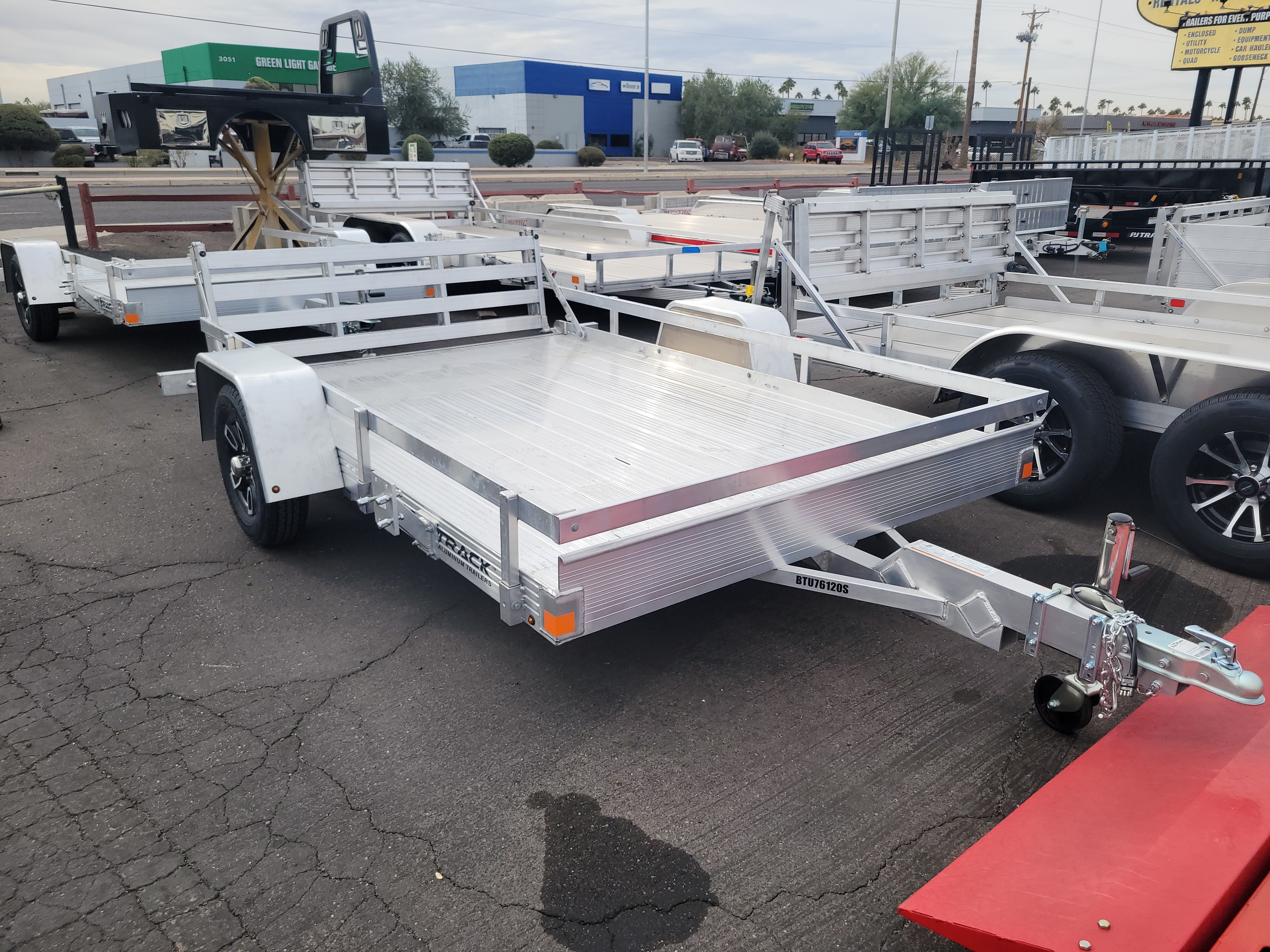 Bear Track 10x76 Aluminum Single Axle 2.2K GVWR, Utility Trailer - Stock #BEA002 - Image 1 of 4