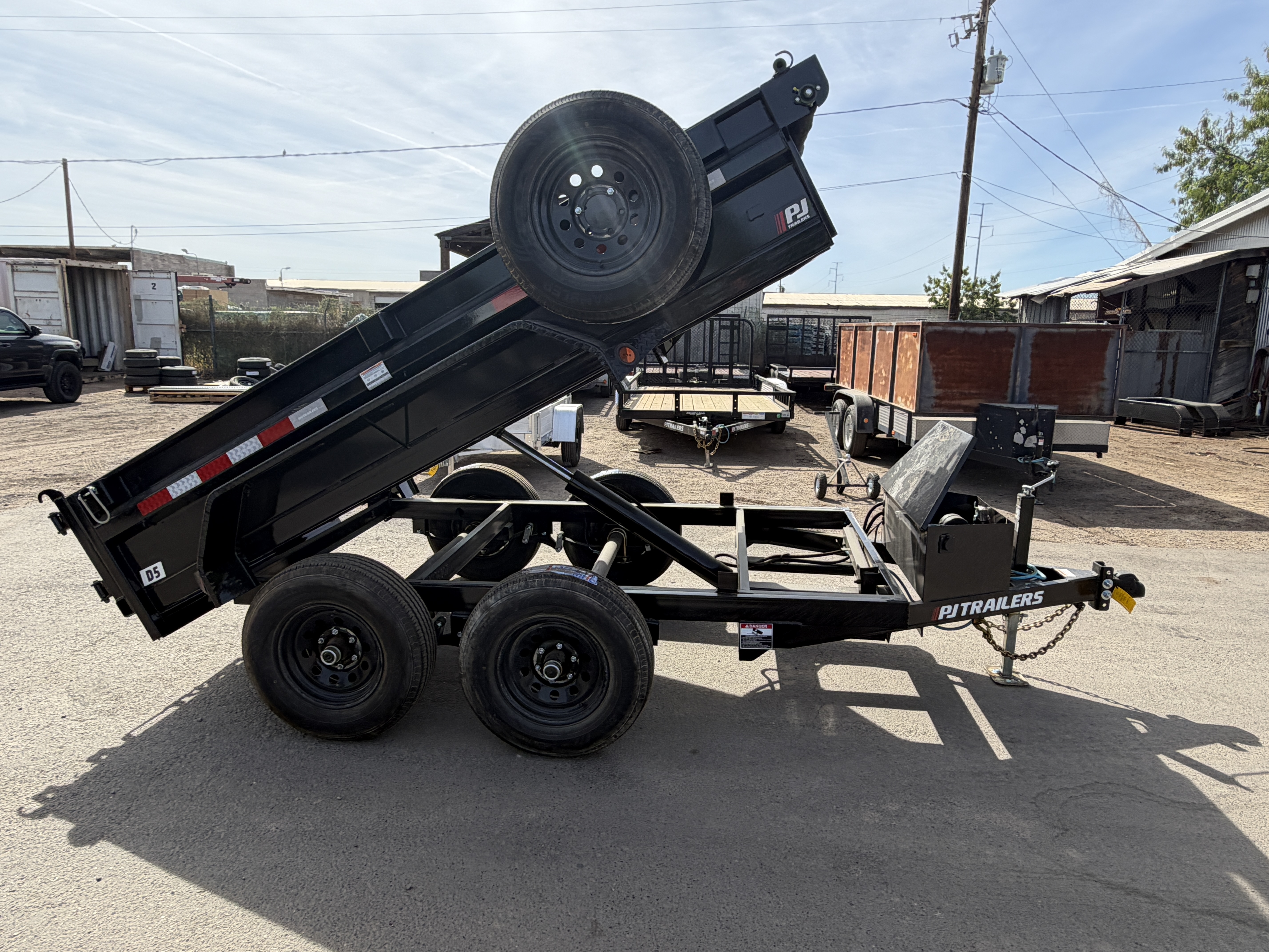 P.J. Trailers 10X60 Utility Dump, Tandem Axle, 7K GVWR - Stock #PJD1686 - Image 5 of 9