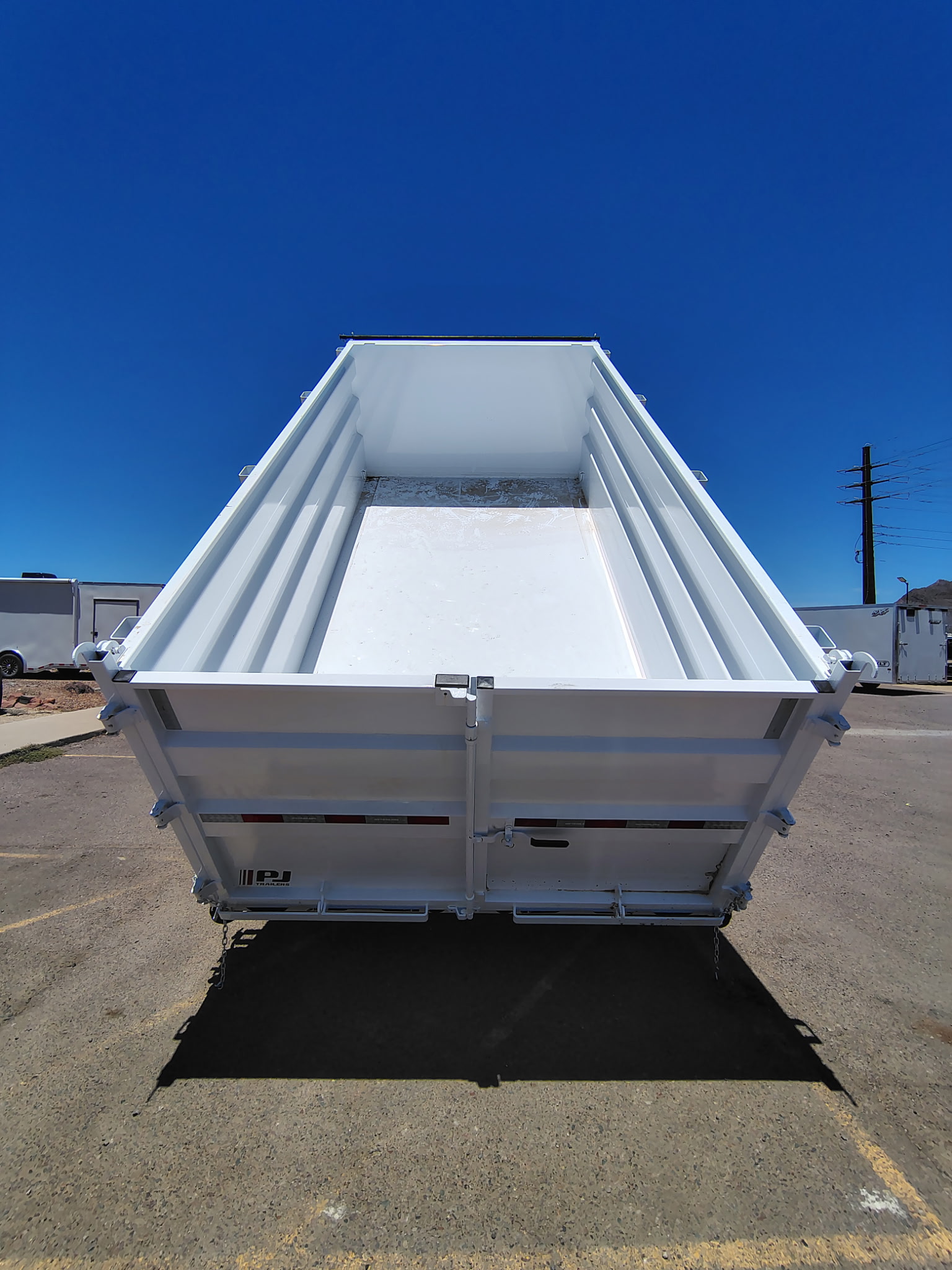 PJ Trailers 14'x83" Scissor Low-Pro High Side Dump Trailer w/ 48" Sides (DM)