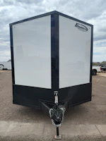 Formula Trailers 28x8.5 Conquest SE Flat Top Sloped V-Nose Enclosed Car Hauler, 10K GVWR, Ramp Door Stock #CMP2917 - Thumbnail 4