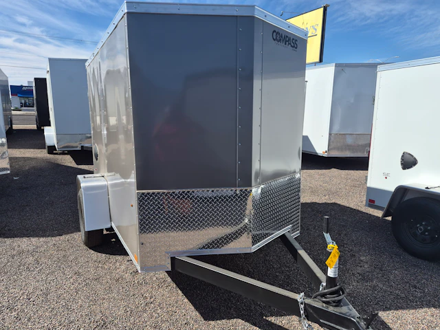 Compass 5'x8' Enclosed Cargo Trailer w/ Rear Ramp Door