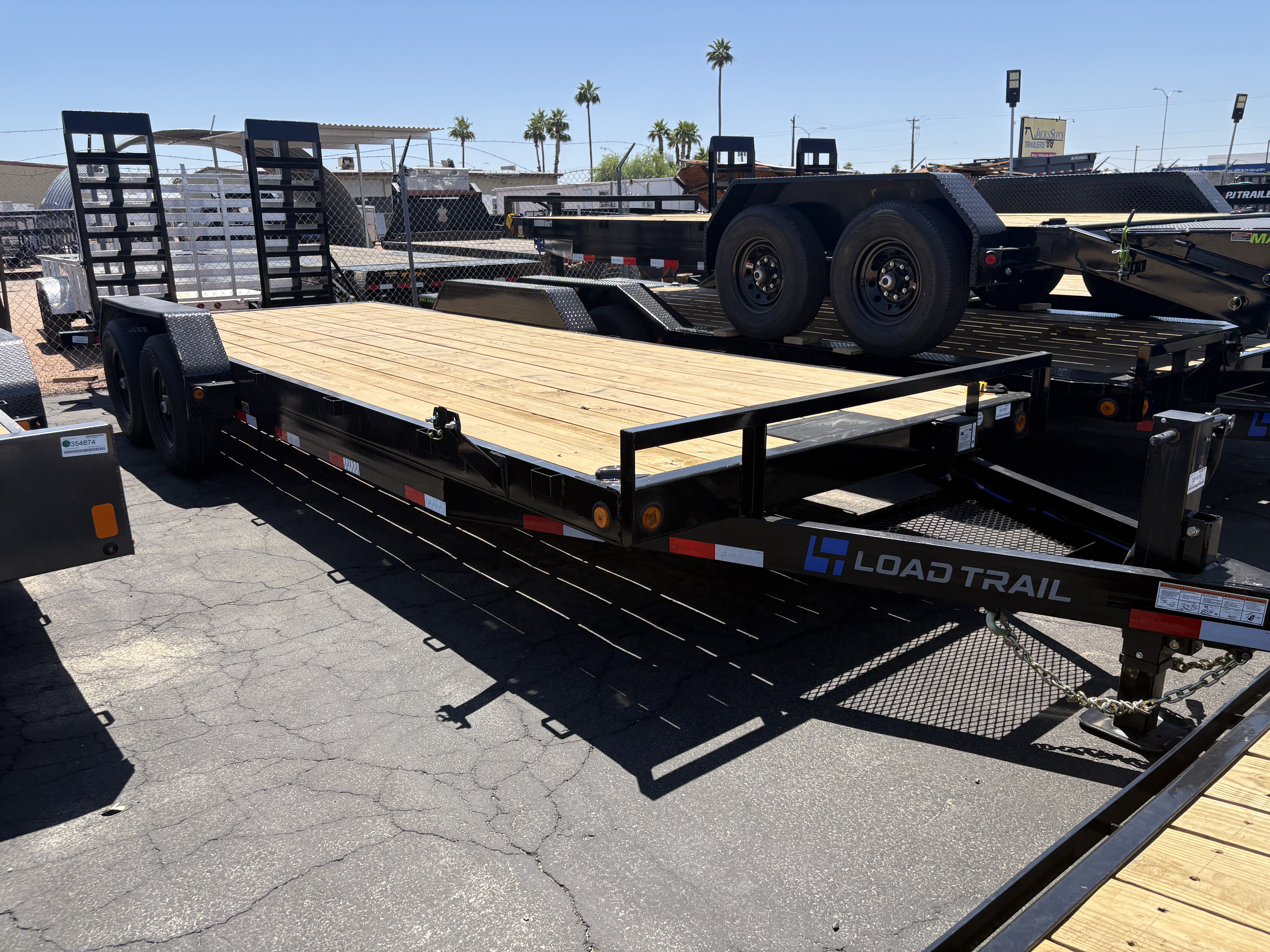 Load Trail 22x83 Tandem Axle, 14K GVWR, Carhauler,  Fold Up Ramps - Stock #LT924 - Image 3 of 5