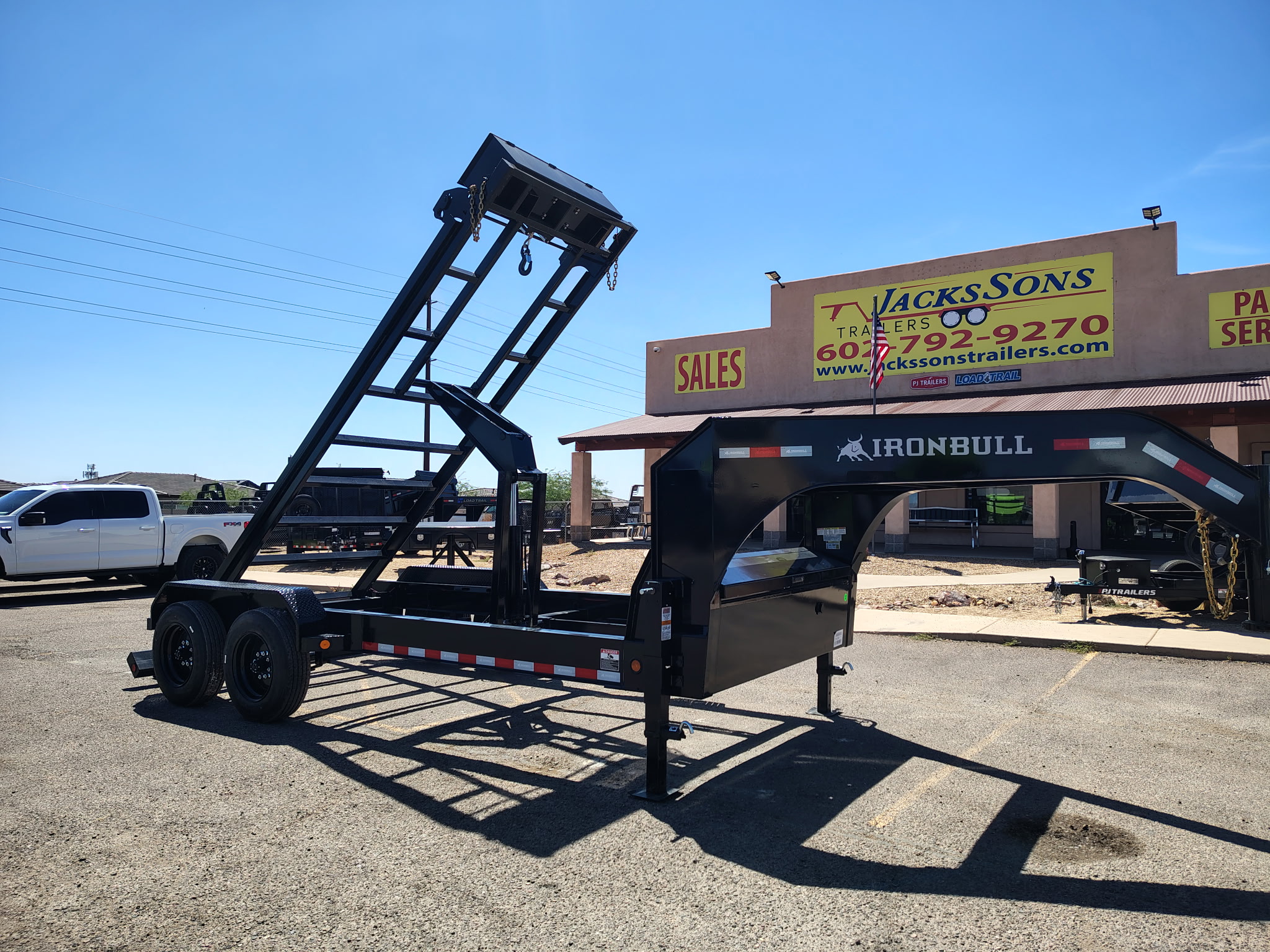 Norstar 16x83 Ironbull Gooseneck, Tandem Axle, Roll Off Chassis, 16K GVWR, 16 PLY - Stock #NST1440 - Image 5 of 12
