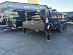Load Trail 16x83 Gooseneck, Triple Axle, 21K GVWR, Low-Pro Dump, 36" Sides Stock #LTD919 - Thumbnail 2