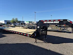 P.J. Trailers 30' Gooseneck Low-Pro Flatdeck with Duals, 25K GVWR Stock #PPJ10975 - Thumbnail 1