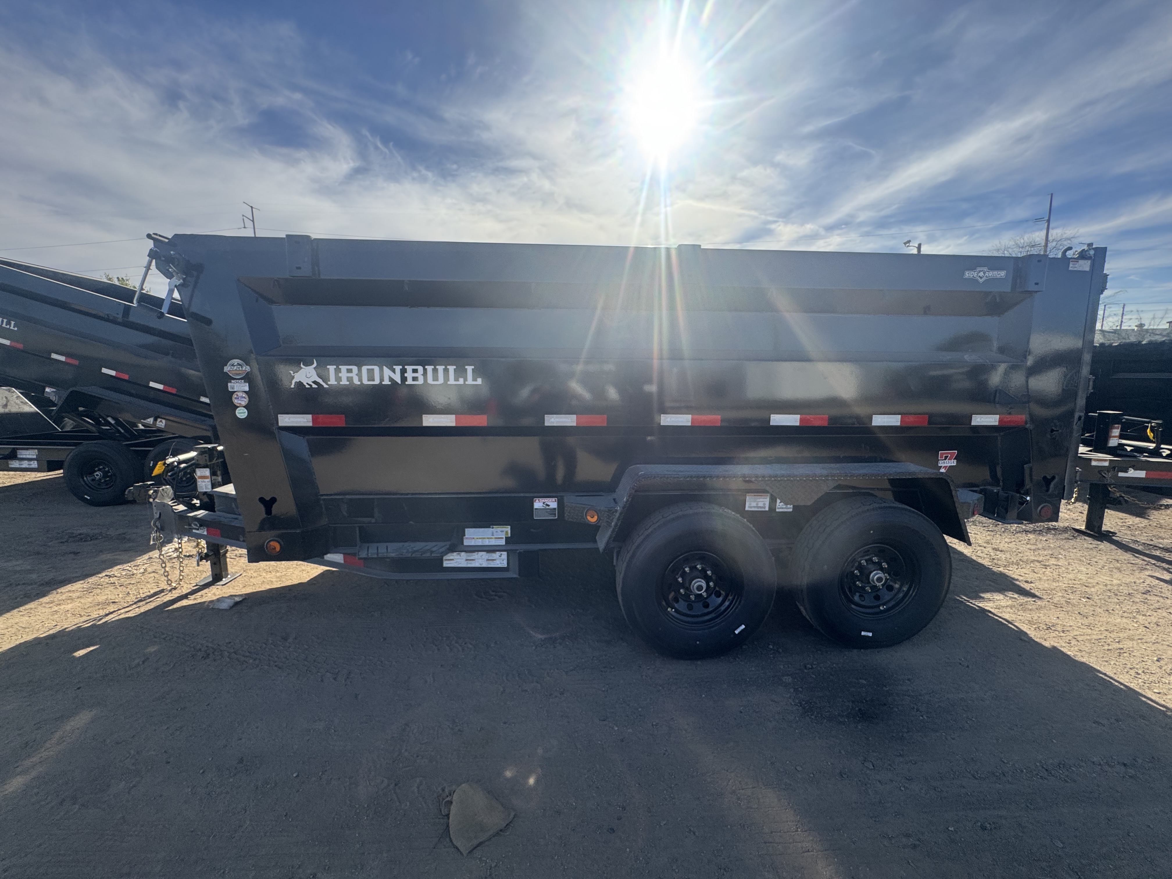 Norstar 14x83 IronBull Tandem Axle Dump, 15K GVWR, 48" Sides, Solar Charger, 14 Ply Tires - Stock #NST1398 - Image 12 of 21