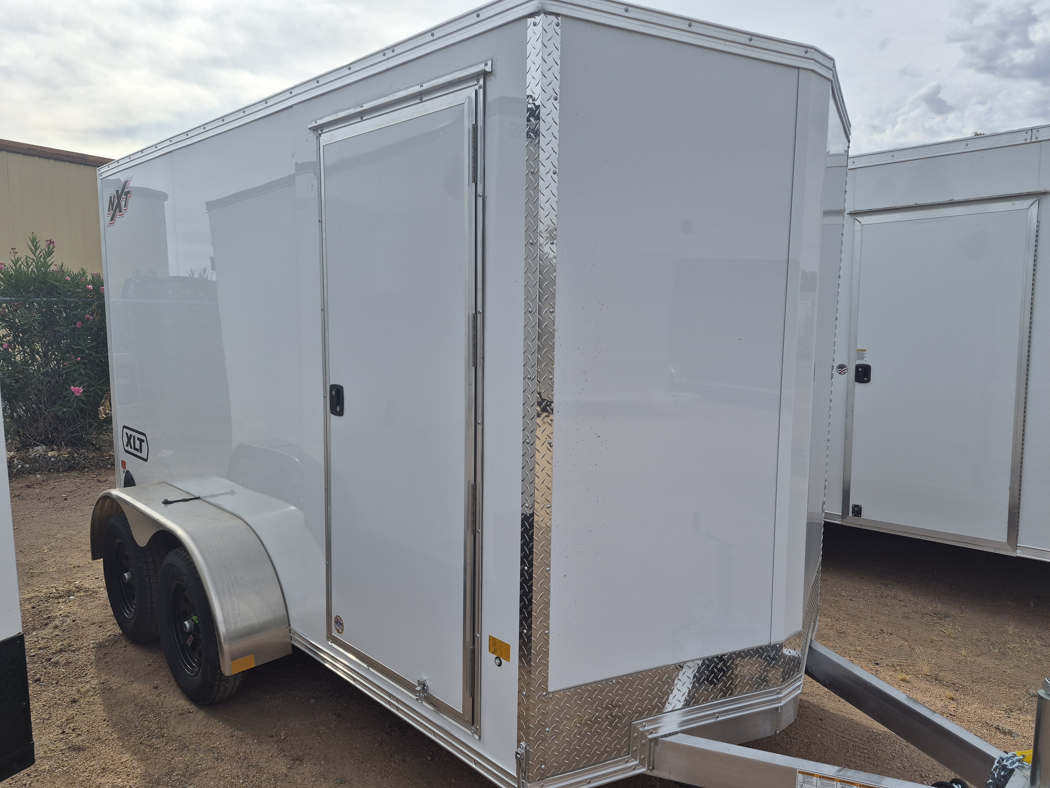 Alcom 12x6 All Aluminum XLT-P Enclosed, 7K GVWR, 72" Side Door, Ramp Door - Stock #ALC250 - Image 2 of 5