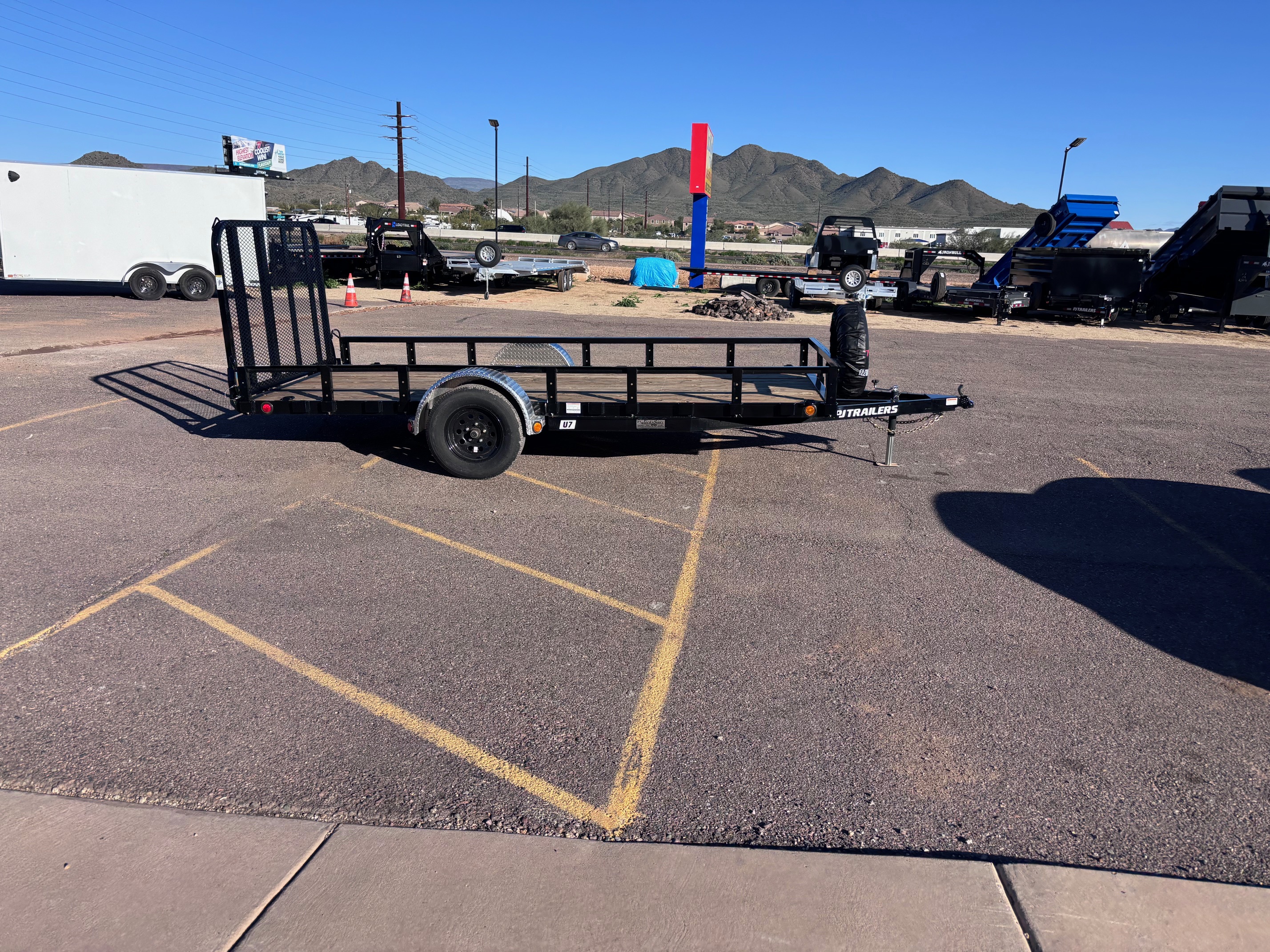 P.J. Trailers 14x77 Single Axle, 3K GVWR, Channel Utility - Stock #PPJ11011 - Image 2 of 5