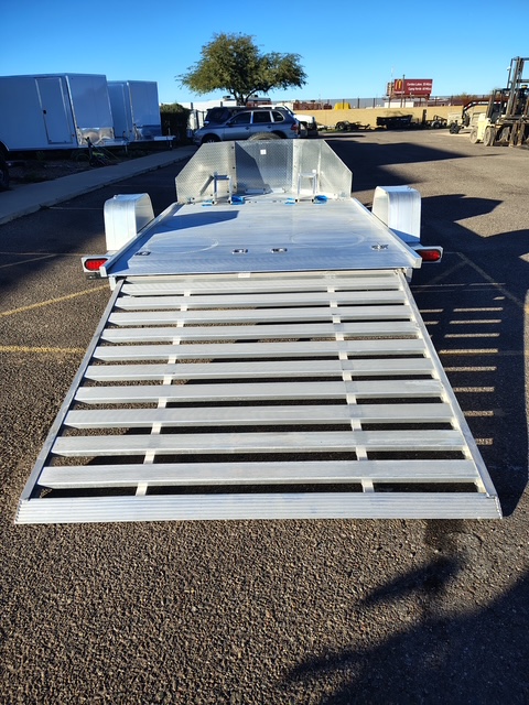 Aluma MC210 Motorcycle Trailer, 3K GVWR, Single Axle (MC210S-R-RTD) - Stock #ALU303 - Image 5 of 8