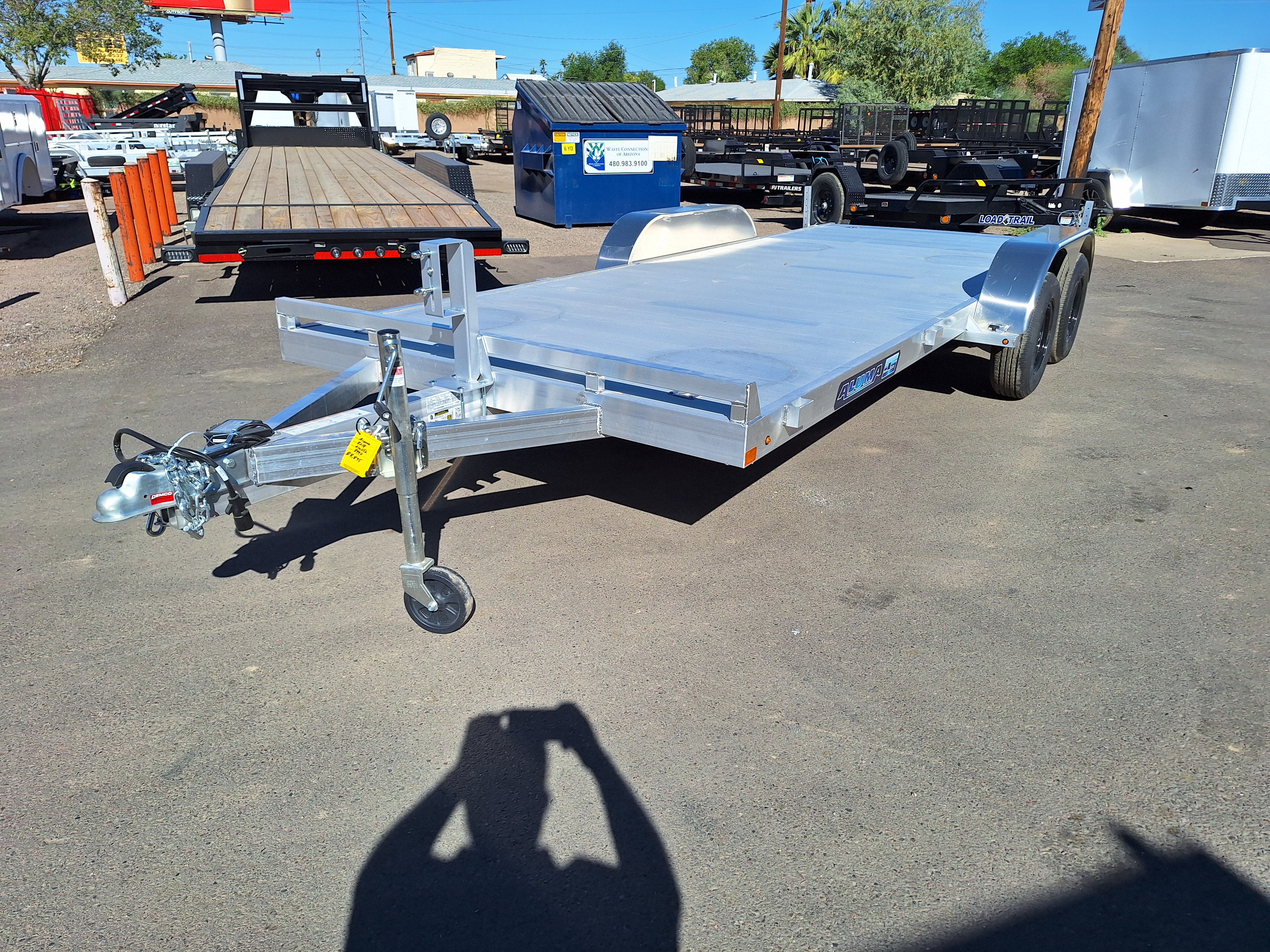 Aluma 18x82 All Aluminum, 7K GVWR, Tandem Axle - 8218ESA-TA-EL-R-RTD - Stock #ALU256 - Image 3 of 12