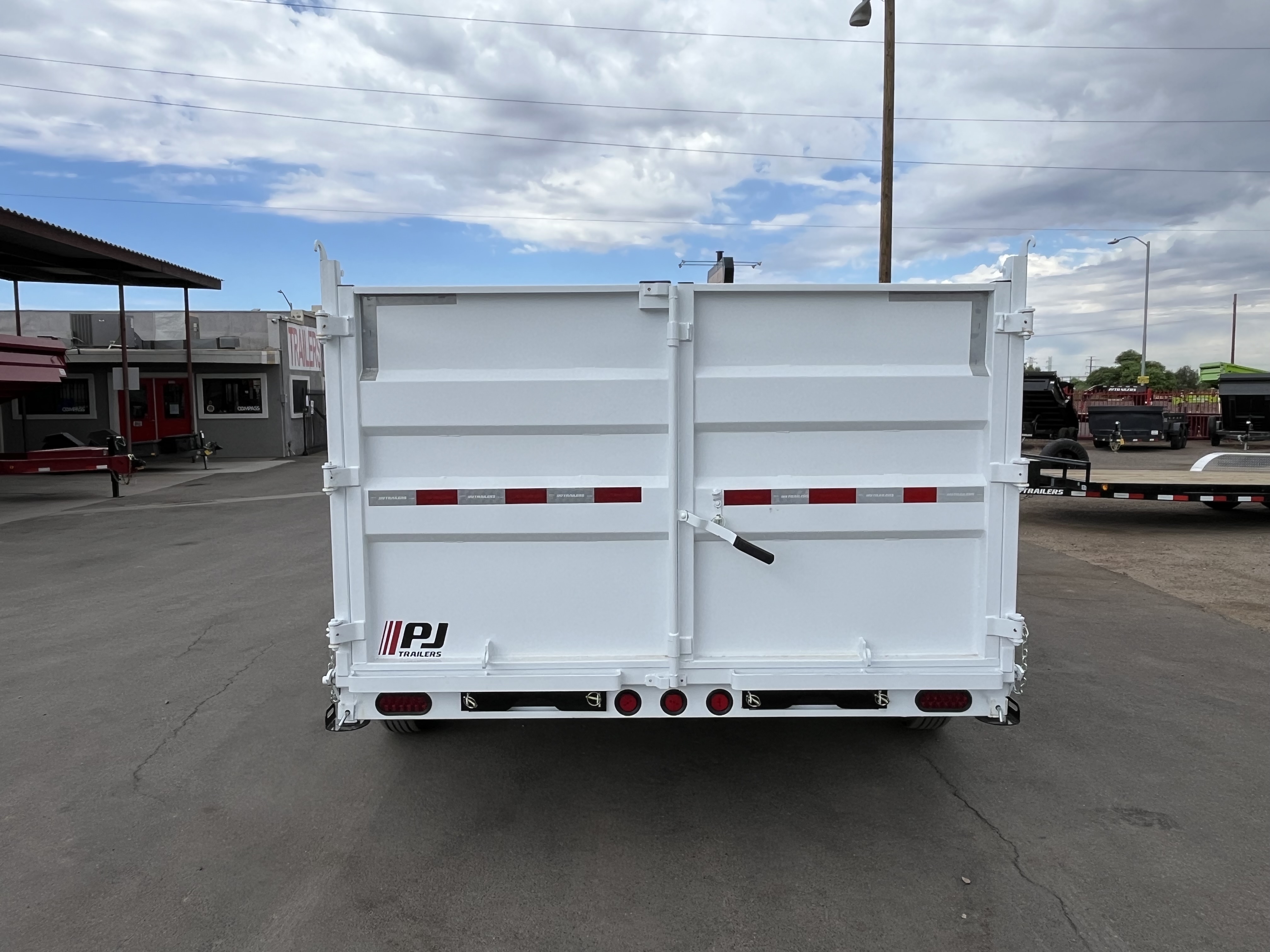 PJ Trailers 14'x83" Scissor Low-Pro High Side Dump Trailer w/ 48" Sides (DM)