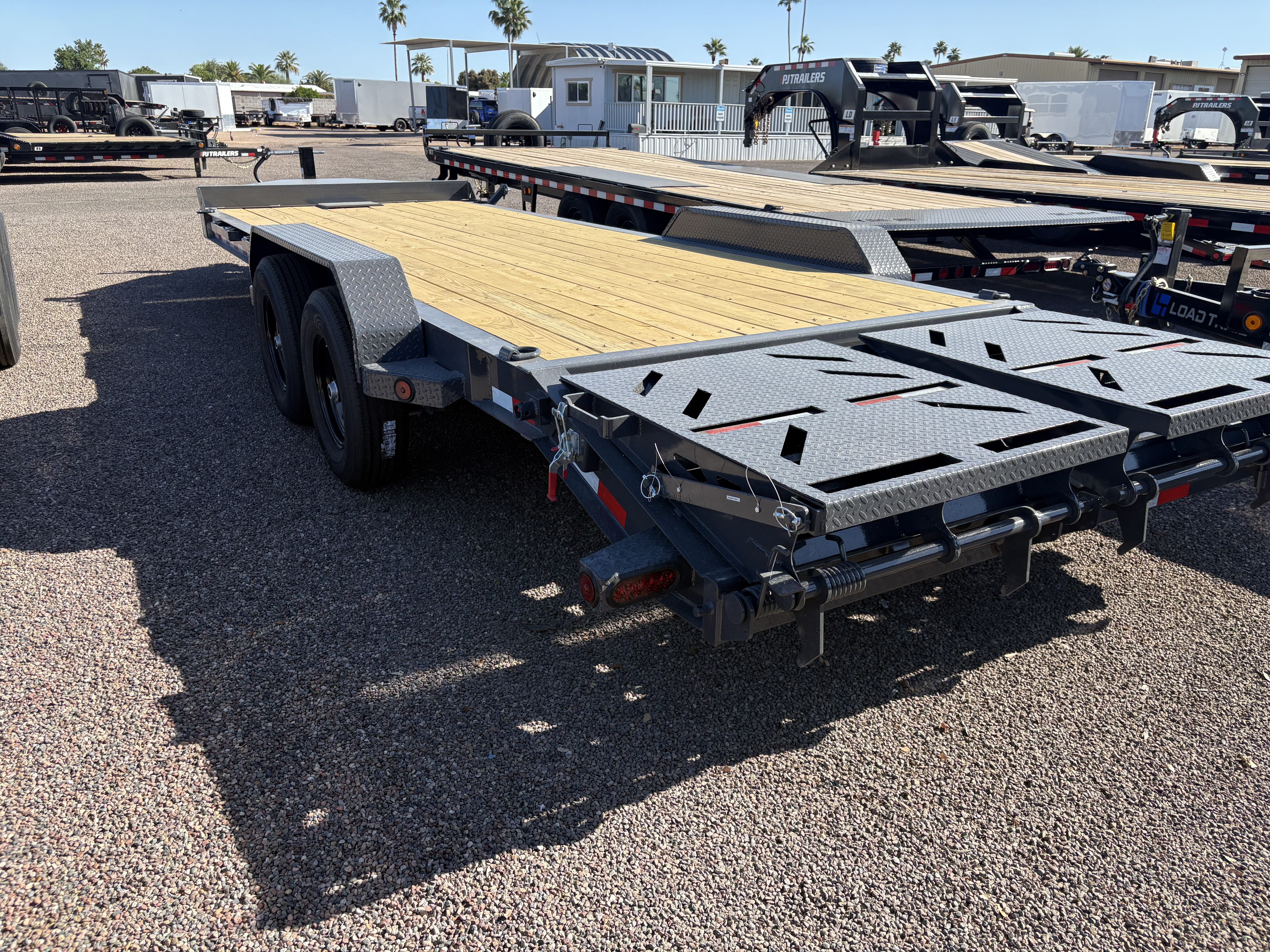 Norstar 22x83 IronBull, Tandem Axle, 14K GVWR, Rampage Ramps, Winch Plate - Stock #NS576 - Image 5 of 5