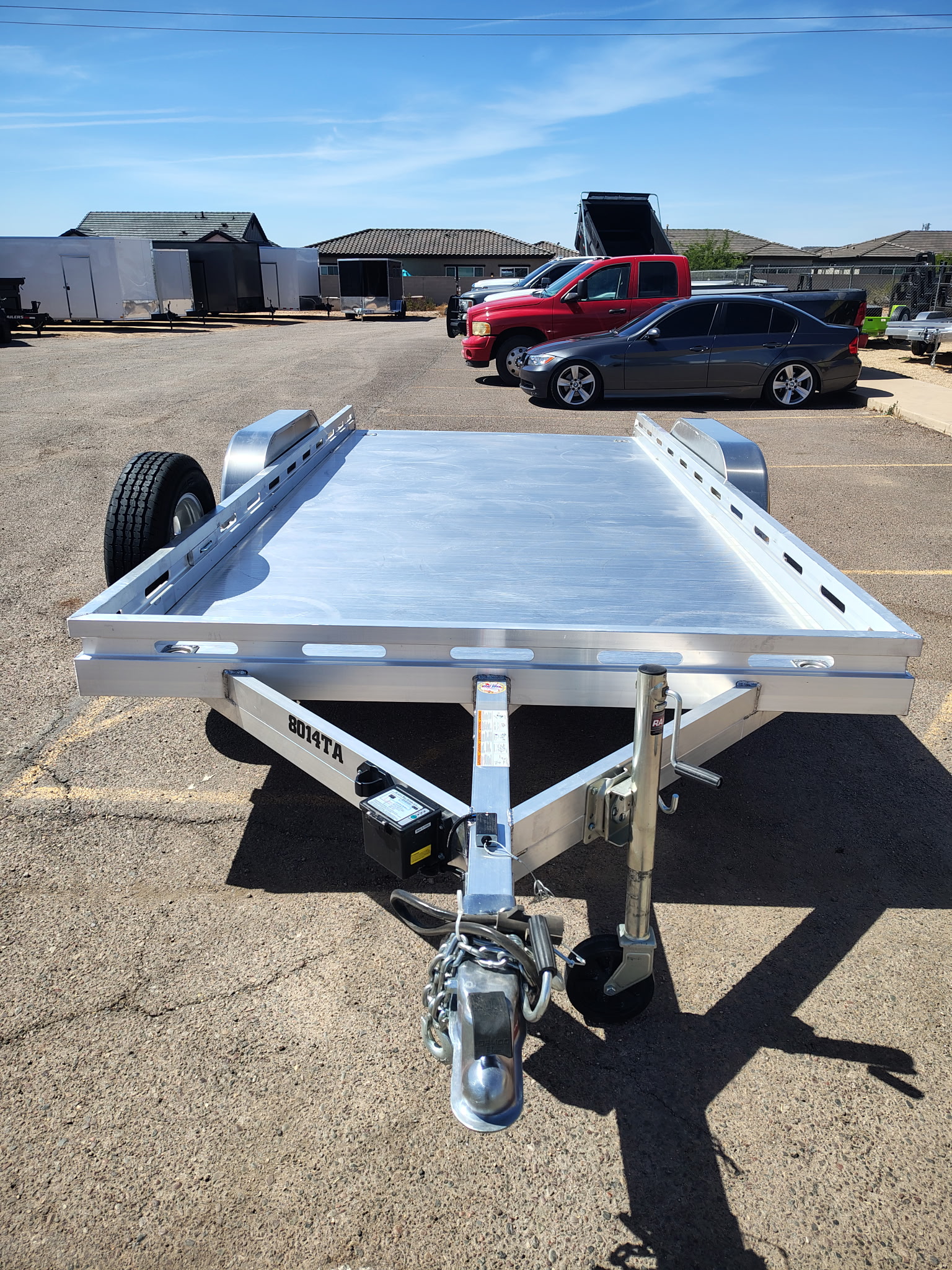 Aluma 14x80 All Aluminum, 8.5K GVWR, Tandem Axle, Ramps (8014TA-EL-R-RTD) - Stock #ALU384 - Image 9 of 10