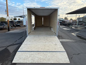 Alcom 24x8.5 All Aluminum XLT-P Car Hauler, Elite Escape Door, 10K GVWR, Ramp Door