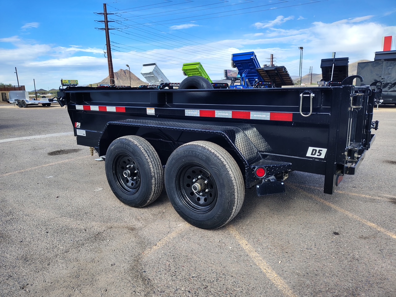 P.J. Trailers 10X60 Utility Dump, Tandem Axle, 10K GVWR - Stock #PJD1672 - Image 5 of 8