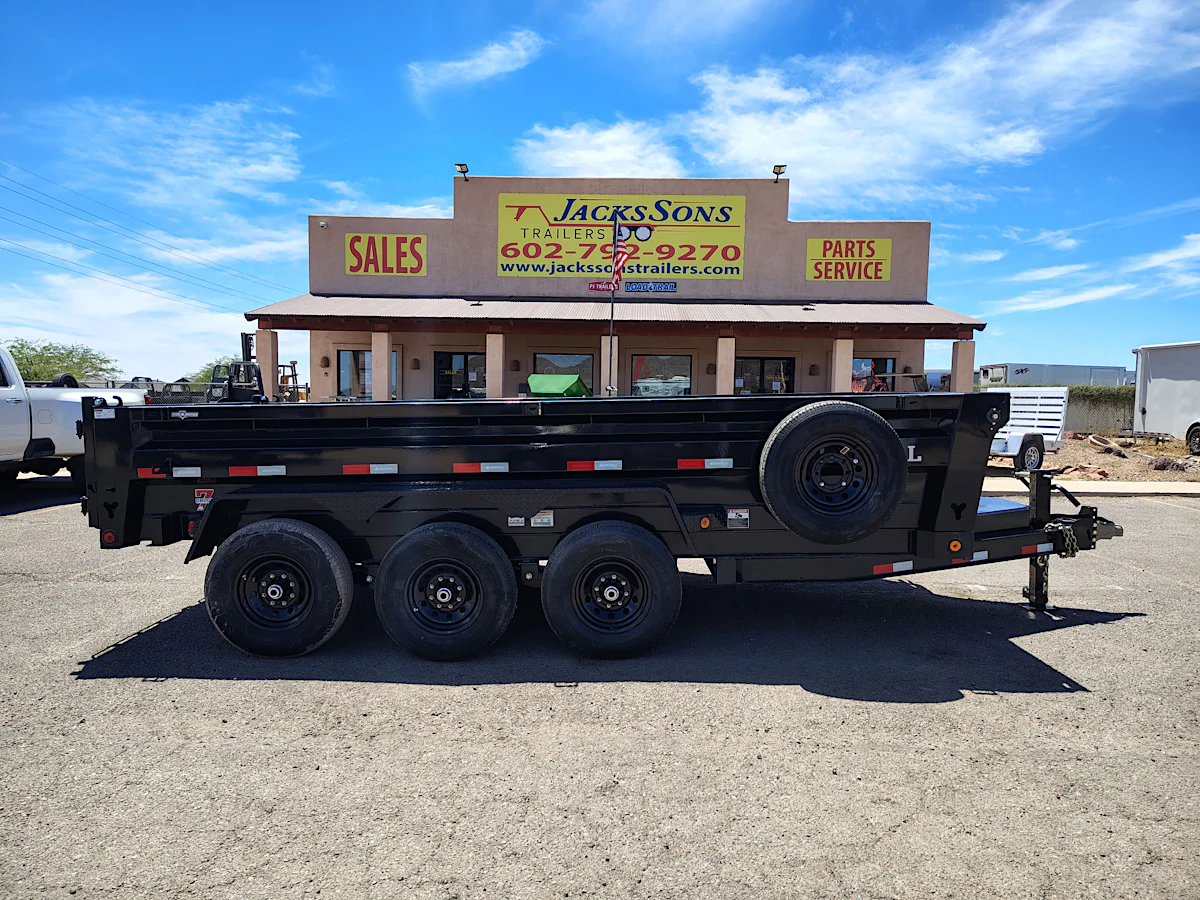 Iron Bull Iron Bull 16'x83" Scissor Dual I-Beam Bumper Pull Dump Trailer w/ 24" Sides (DTB) - Stock #NST1513 - Image 1 of 13 Iron Bull Iron Bull 16'x83" Scissor Dual I-Beam Bumper Pull Dump Trailer w/ 24" Sides (DTB) - Stock #NST1513 - Image 1 of 13