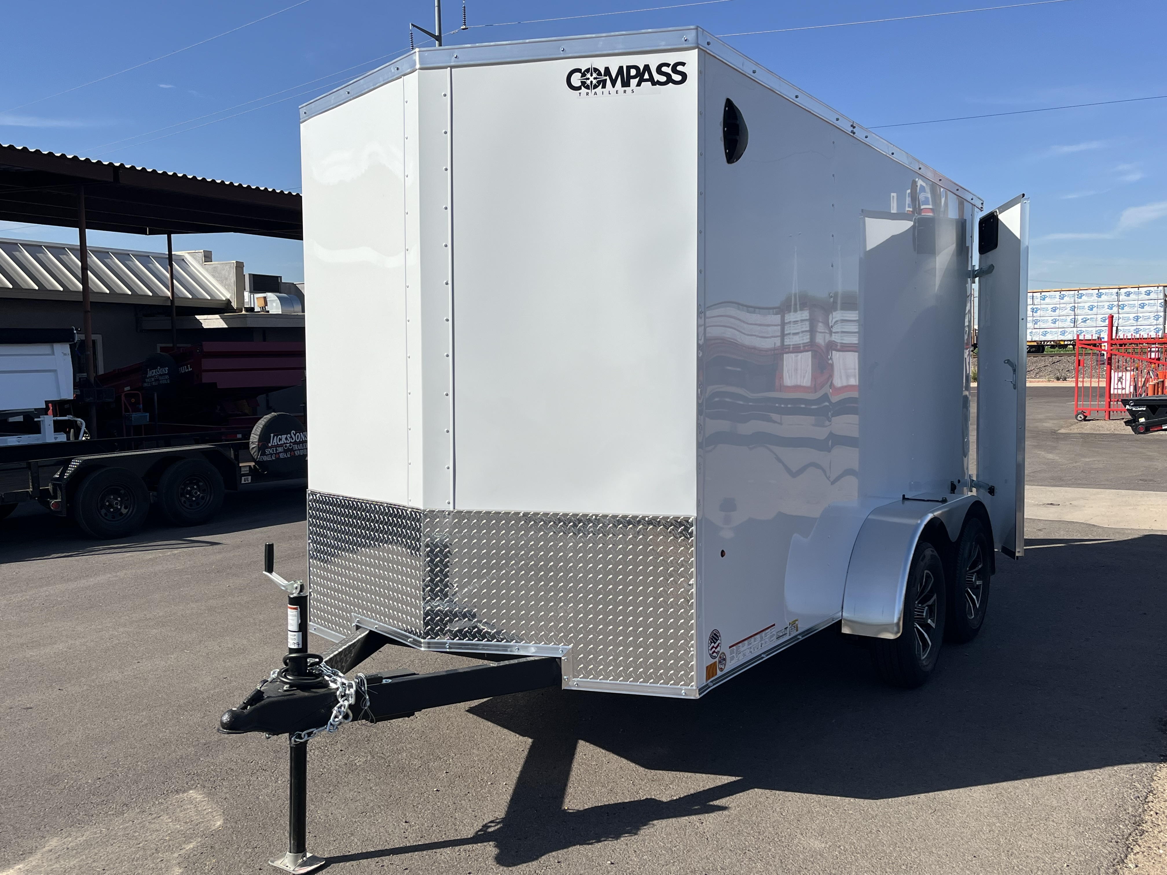 Compass 12x7 Indigo DLX, 7K GVWR, Rear Double Doors
