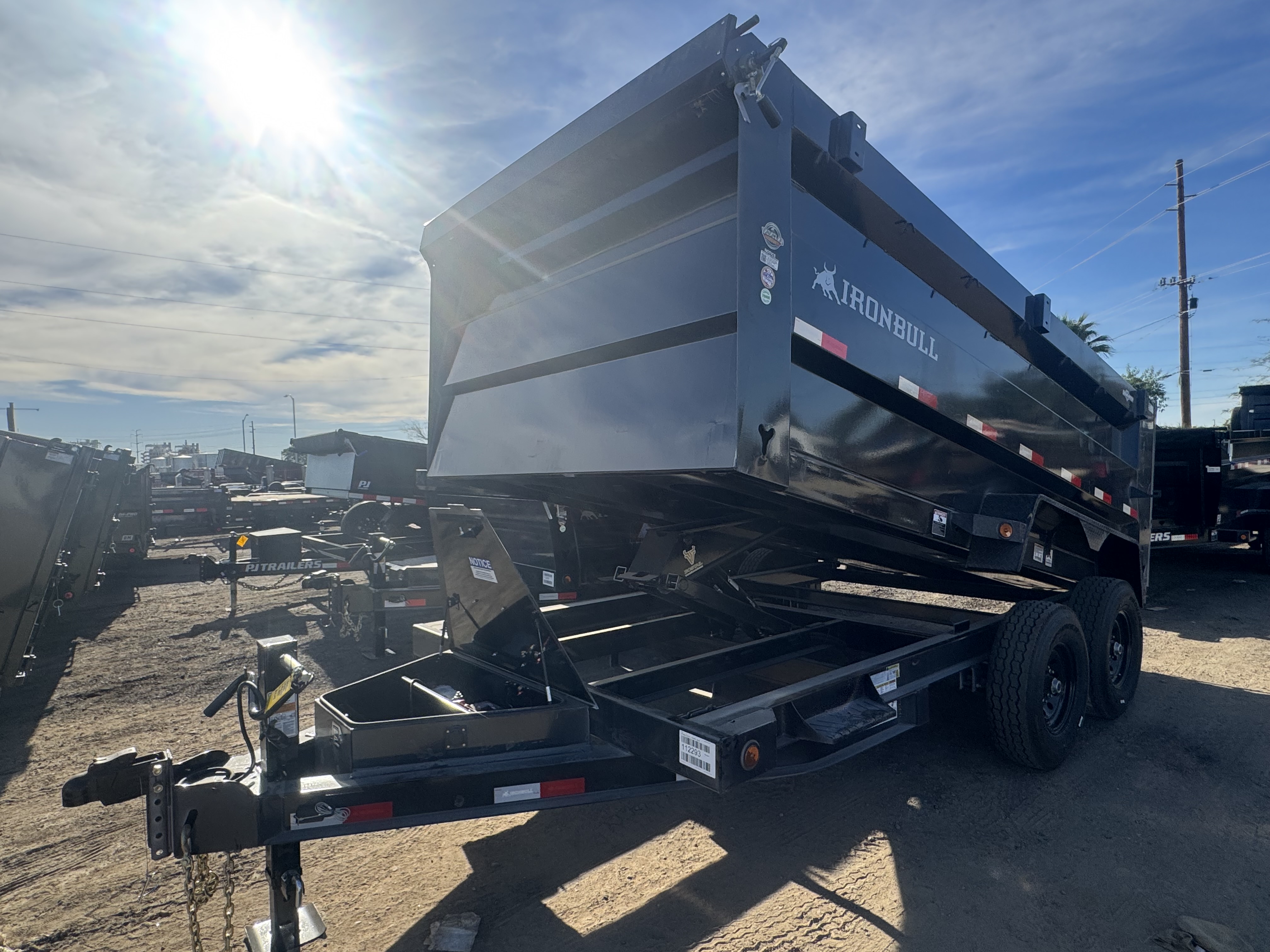 Norstar 14x83 IronBull Tandem Axle Dump, 15K GVWR, 48" Sides, Solar Charger, 14 Ply Tires - Stock #NST1398 - Image 10 of 21