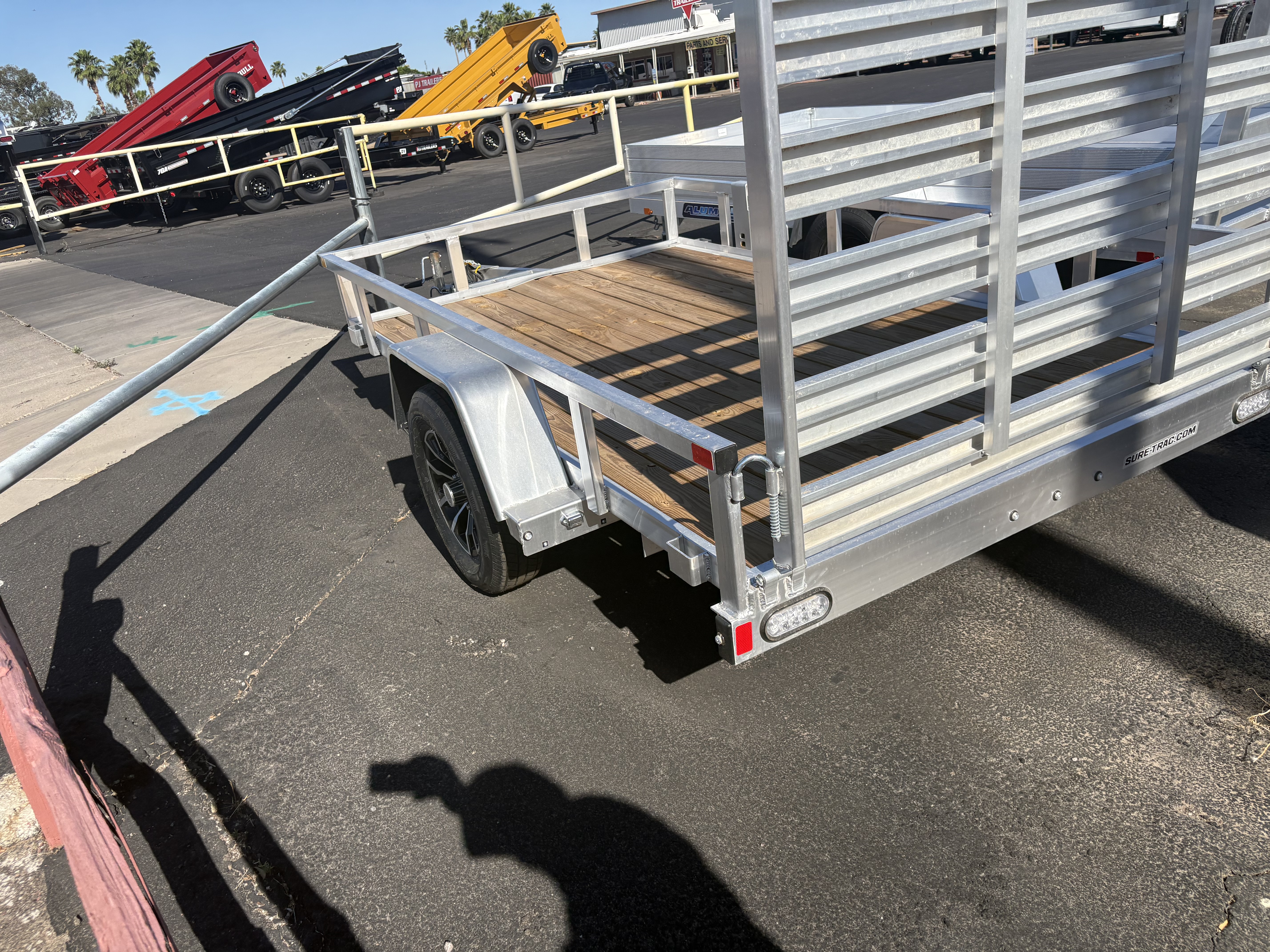 Sure-Trac 10x6 Aluminum Utility, 3K GVWR, Ramp Gate - Stock #SR004 - Image 3 of 5