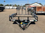 P.J. Trailers 12x77 Tandem Axle, 7K GVWR, Channel Utility Stock #PPJ11094 - Thumbnail 1