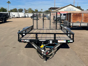 P.J. Trailers 12x77 Tandem Axle, 7K GVWR, Channel Utility