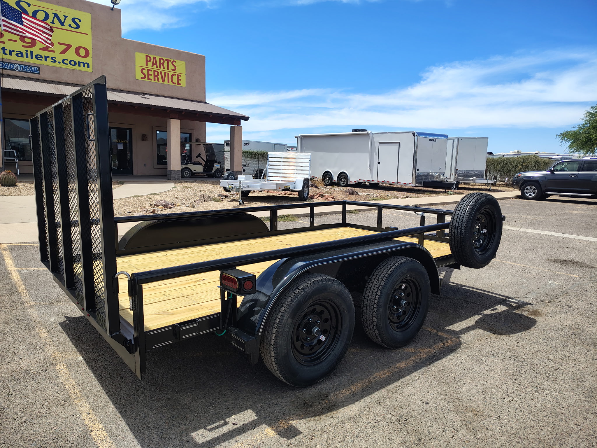 Texas Bragg 12x83 Utility Tandem Axle, 7K GVWR - Stock #TXB007 - Image 2 of 7
