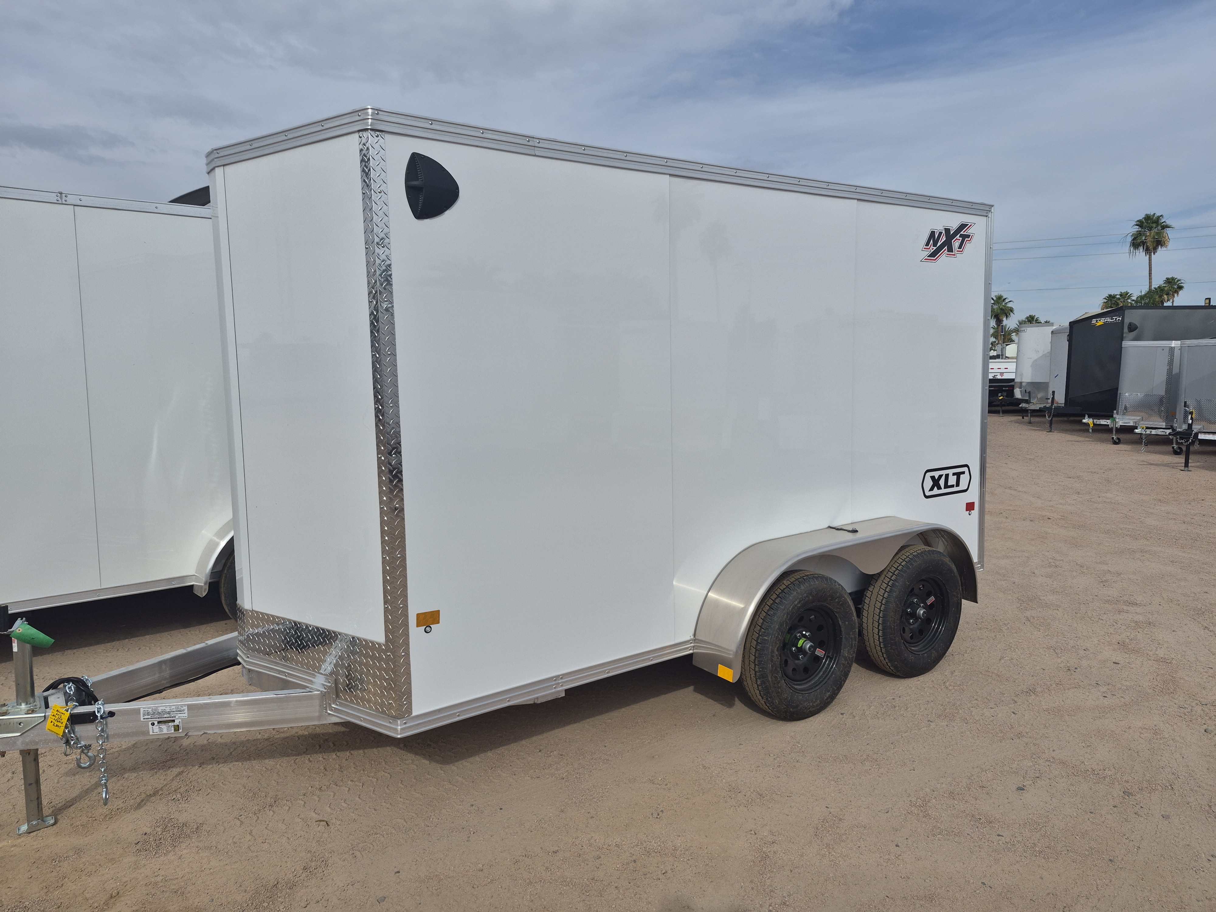 Alcom 12x6 All Aluminum XLT-P Enclosed, 7K GVWR, 72" Side Door, Ramp Door - Stock #ALC250 - Image 3 of 5