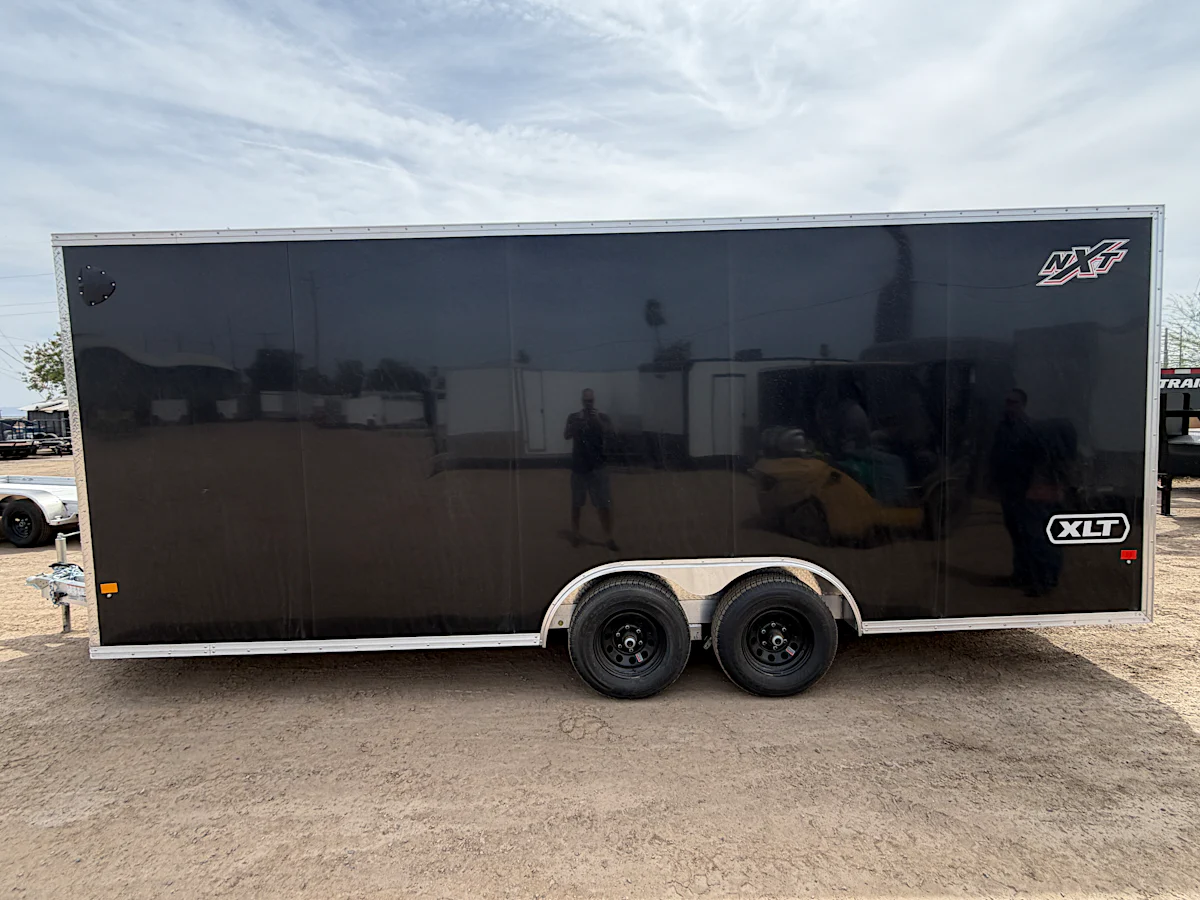 Alcom 20x8.5 All Aluminum XLT-P Car Hauler, 10K GVWR, Side Door, Ramp Door - Stock #ALC261 - Image 8 of 9 Alcom 20x8.5 All Aluminum XLT-P Car Hauler, 10K GVWR, Side Door, Ramp Door - Stock #ALC261 - Image 8 of 9