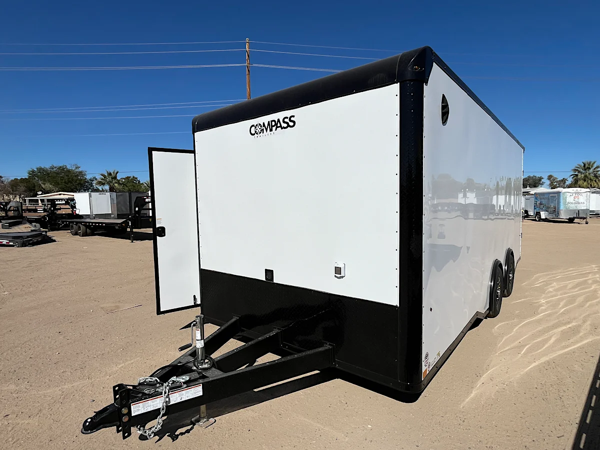 Compass 20x8.5 Canyon Race, 10K GVWR, AC/Heat, Ramp Door - Stock #CMP2748 - Image 8 of 11 Compass 20x8.5 Canyon Race, 10K GVWR, AC/Heat, Ramp Door - Stock #CMP2748 - Image 8 of 11