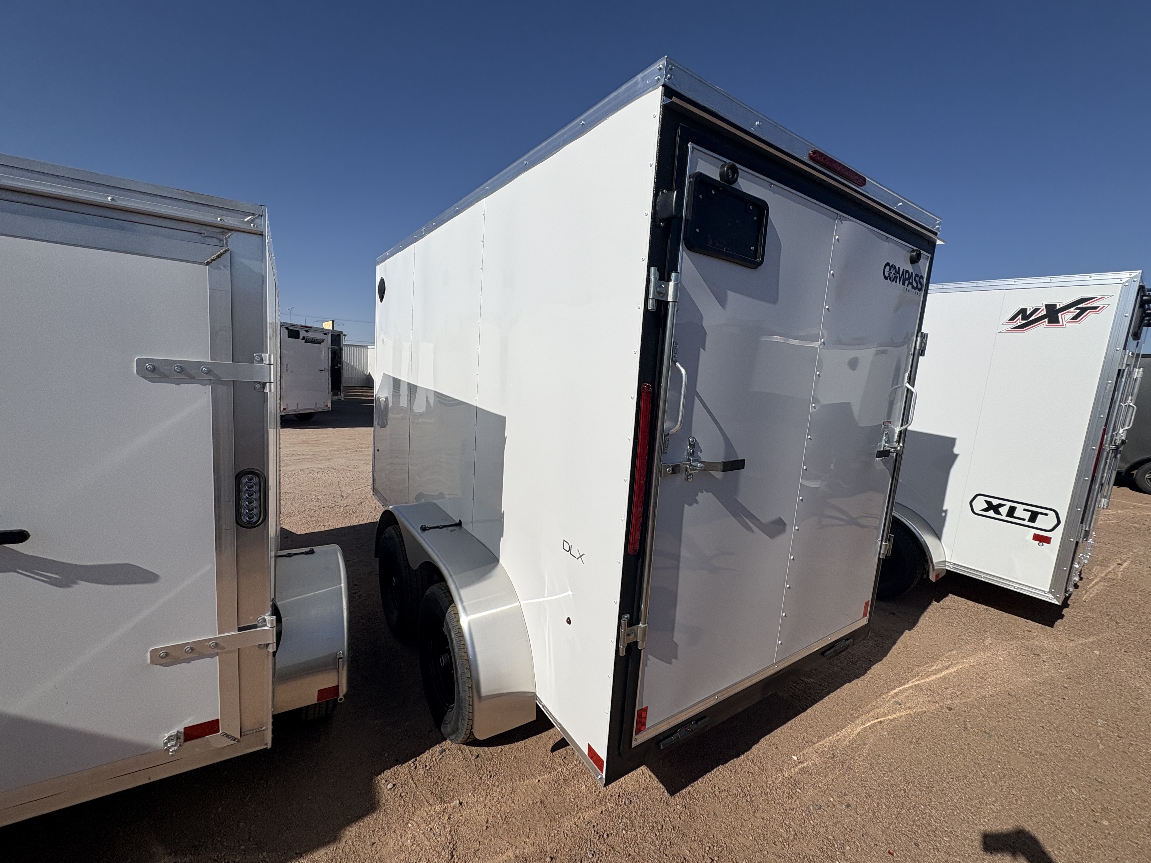 Compass 12x6 Indigo DLX, Flat Top V-Nose, 7K GVWR, Ramp Door - Stock #CMP2882 - Image 5 of 5