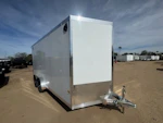 Alcom 16x7.4 All Aluminum NXT Car Hauler, 7K GVWR, Side Door, Ramp Door Stock #ALC212 - Thumbnail 1