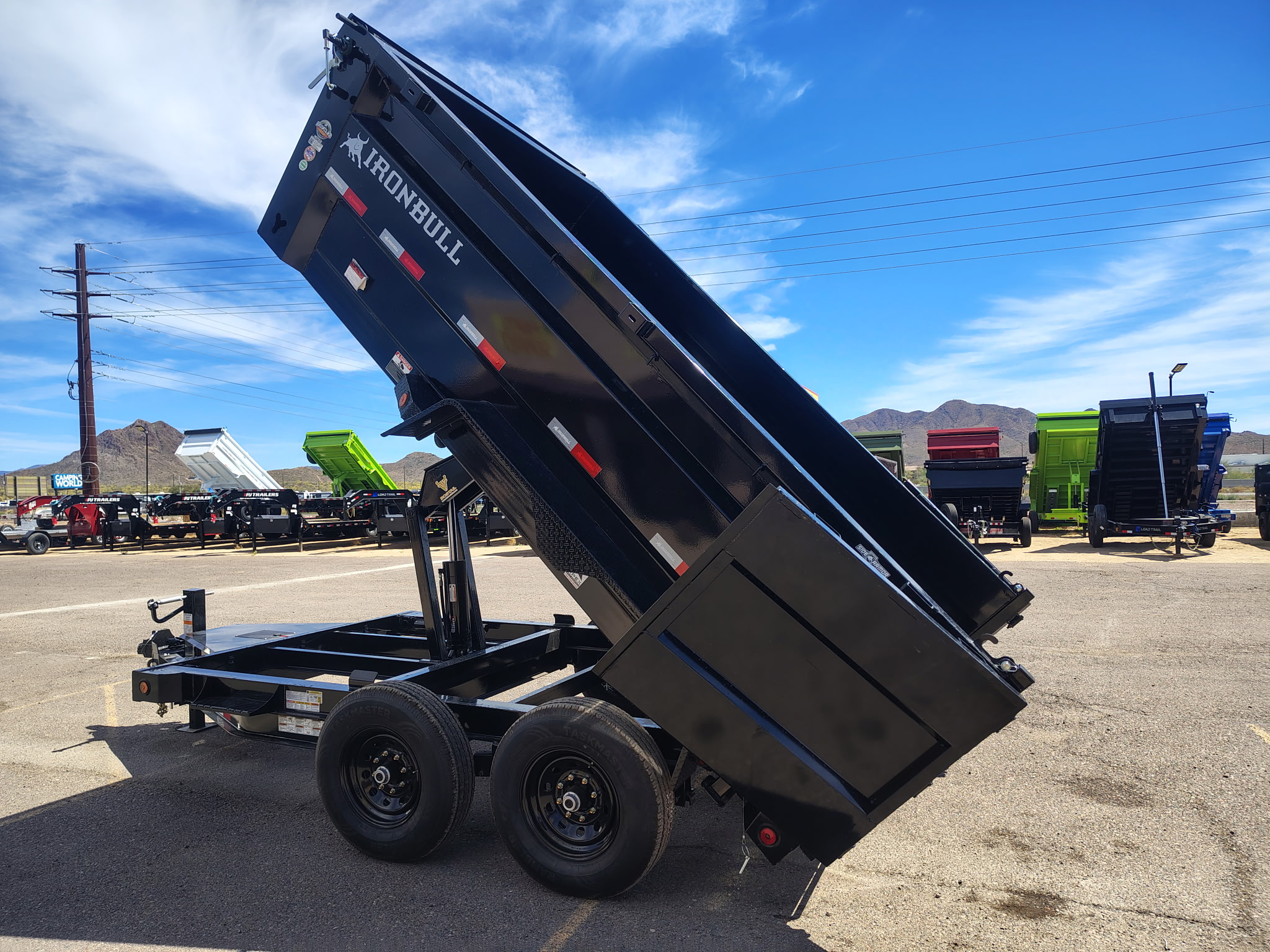 Norstar 12x83 IronBull Tandem Axle Dump, 14K GVWR, 36" Sides, Solar Charger - Stock #NST1431 - Image 4 of 11