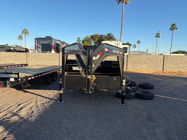 Load Trail 16'x83" Scissor Low-Pro Gooseneck Dump Trailer w/ 24" Sides (DG)