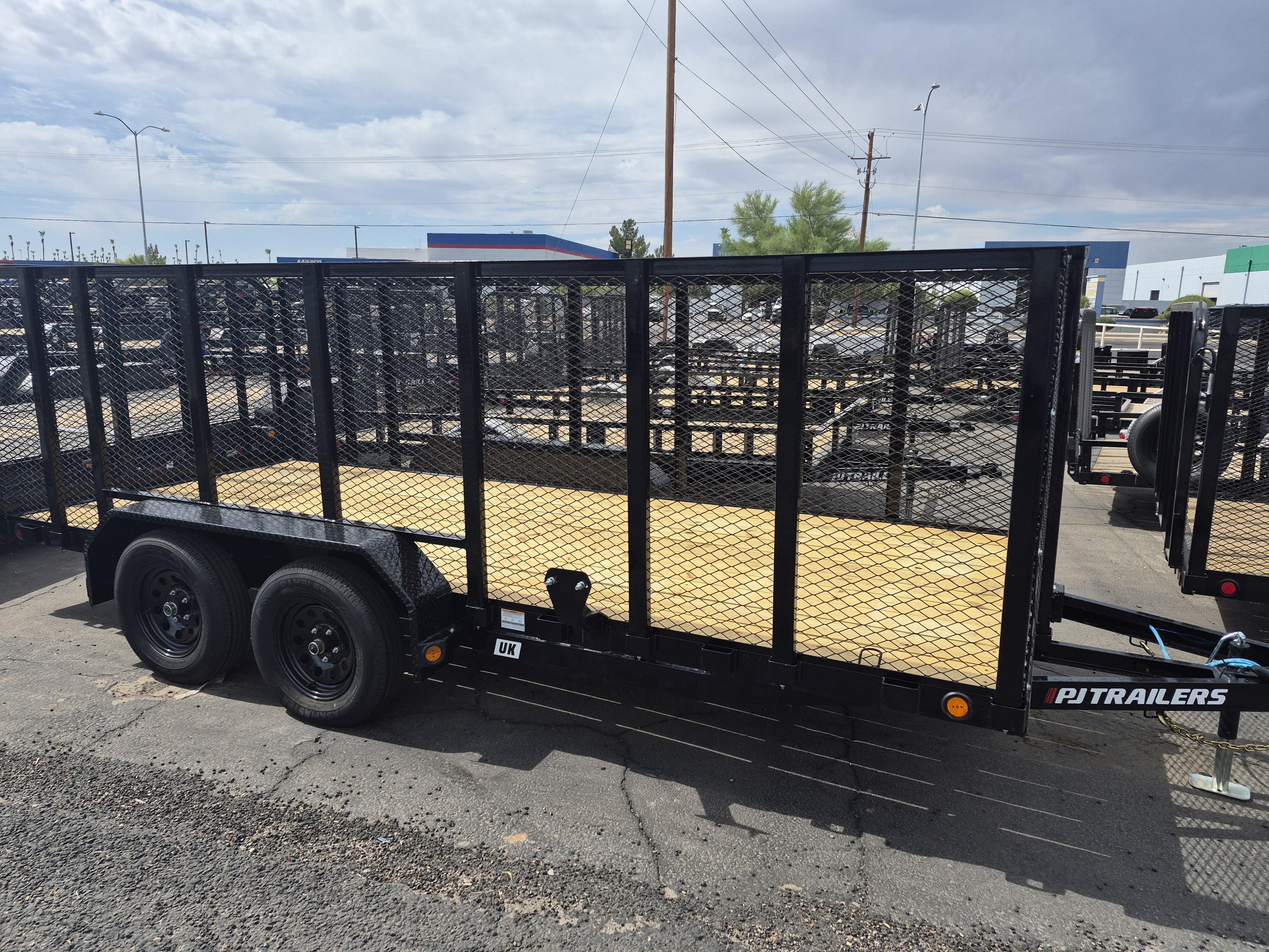 P.J. Trailers 16x77 Tandem Axle, 7K GVWR, Channel Utility, 4' Sides - Stock #PPJ11201 - Image 3 of 4